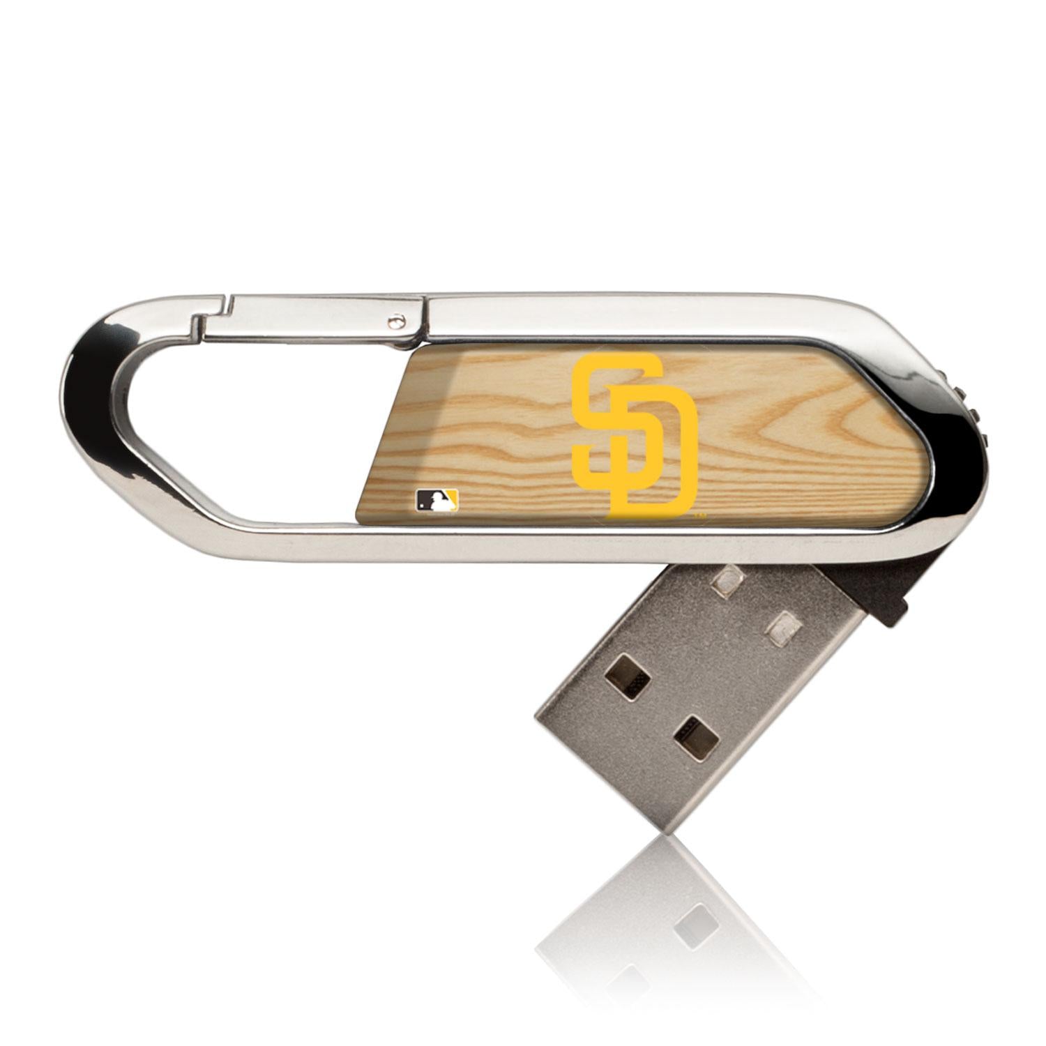 San Diego Padres Wood Bat USB 32GB Clip Style Flash Drive 1