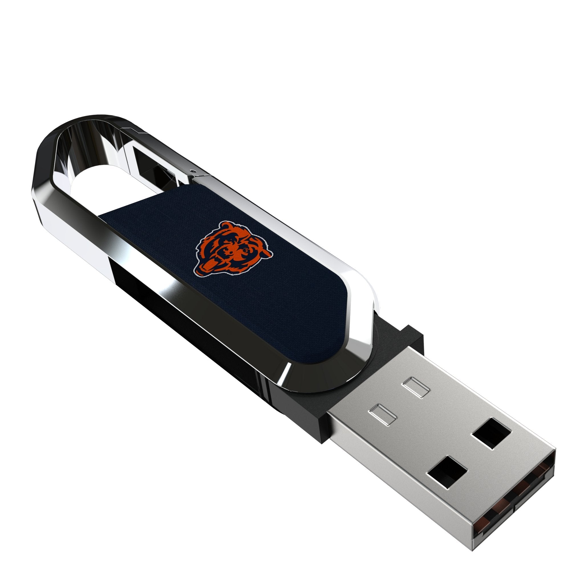 Chicago Bears Solid USB 64GB Clip Style Flash Drive 1