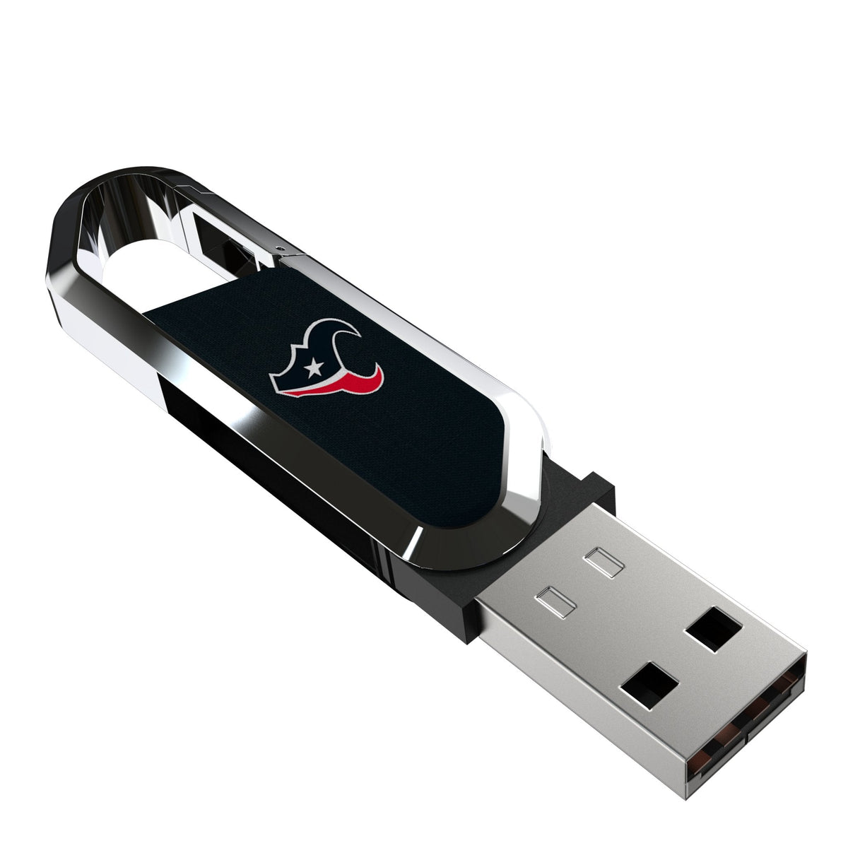 Houston Texans Solid USB 64GB Clip Style Flash Drive 1