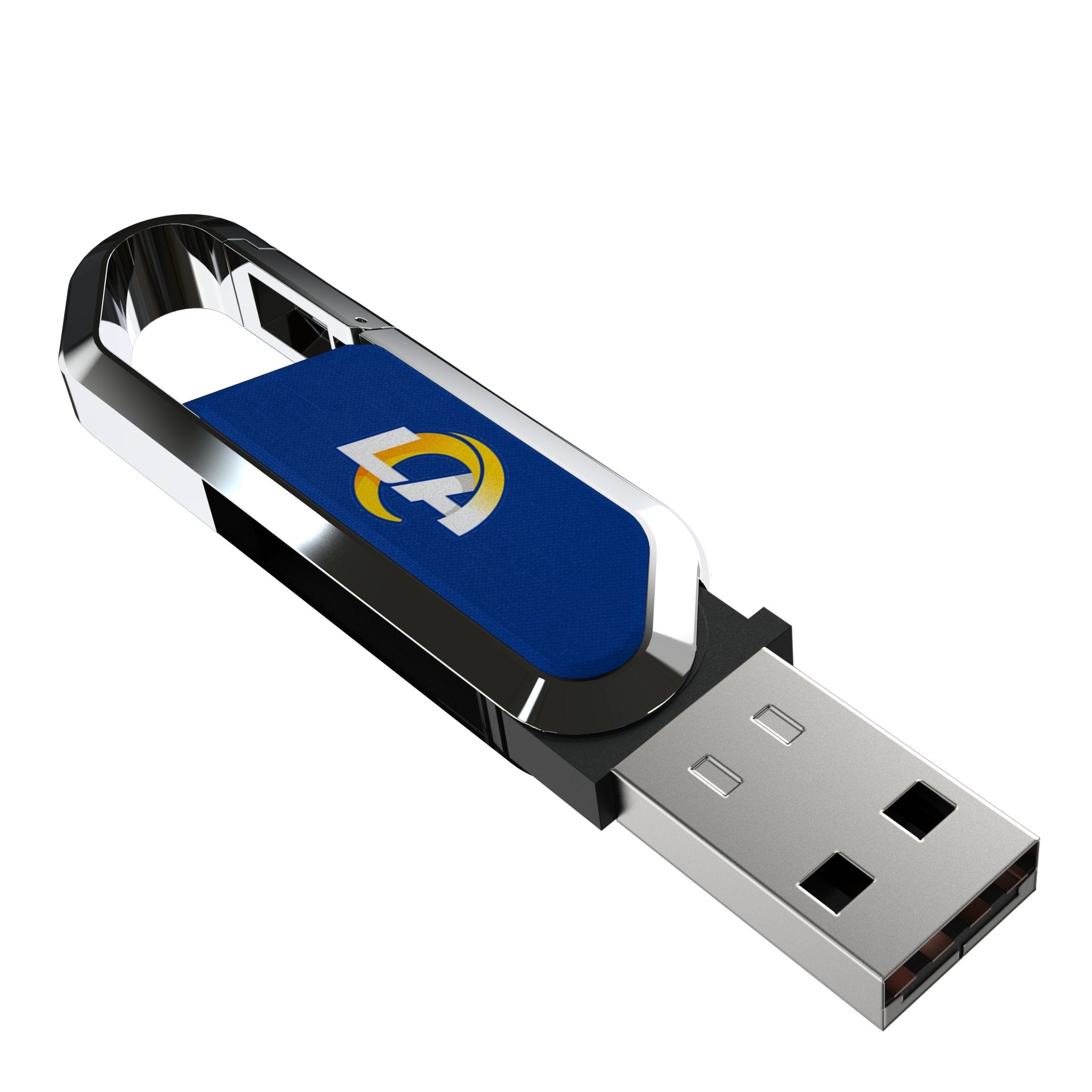 Los Angeles Rams Solid USB 64GB Clip Style Flash Drive 1