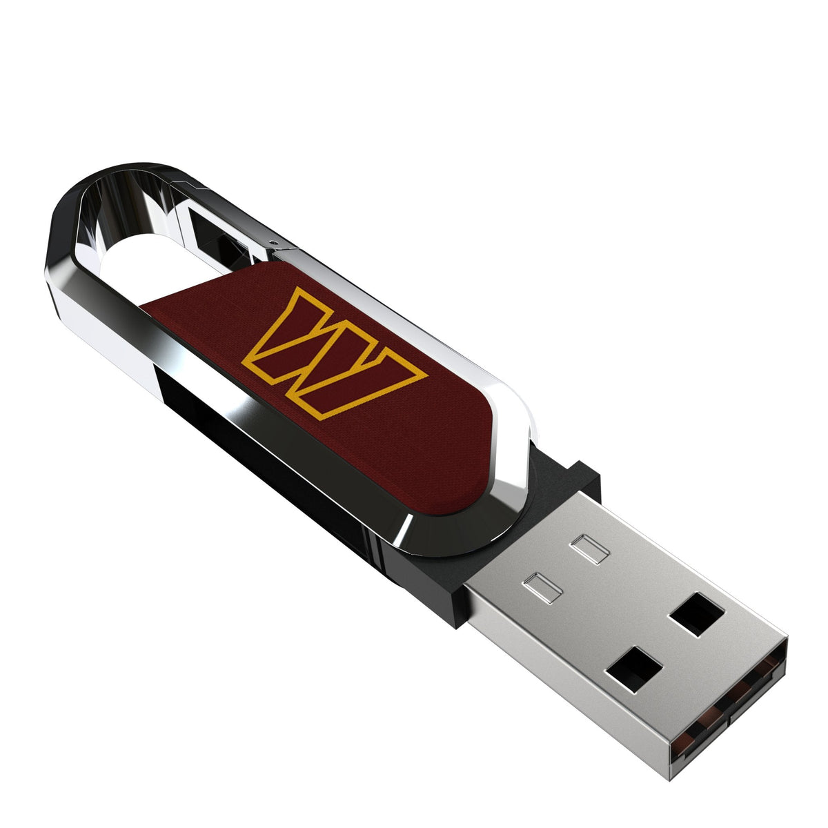 Washington Commanders Solid USB 64GB Clip Style Flash Drive 1