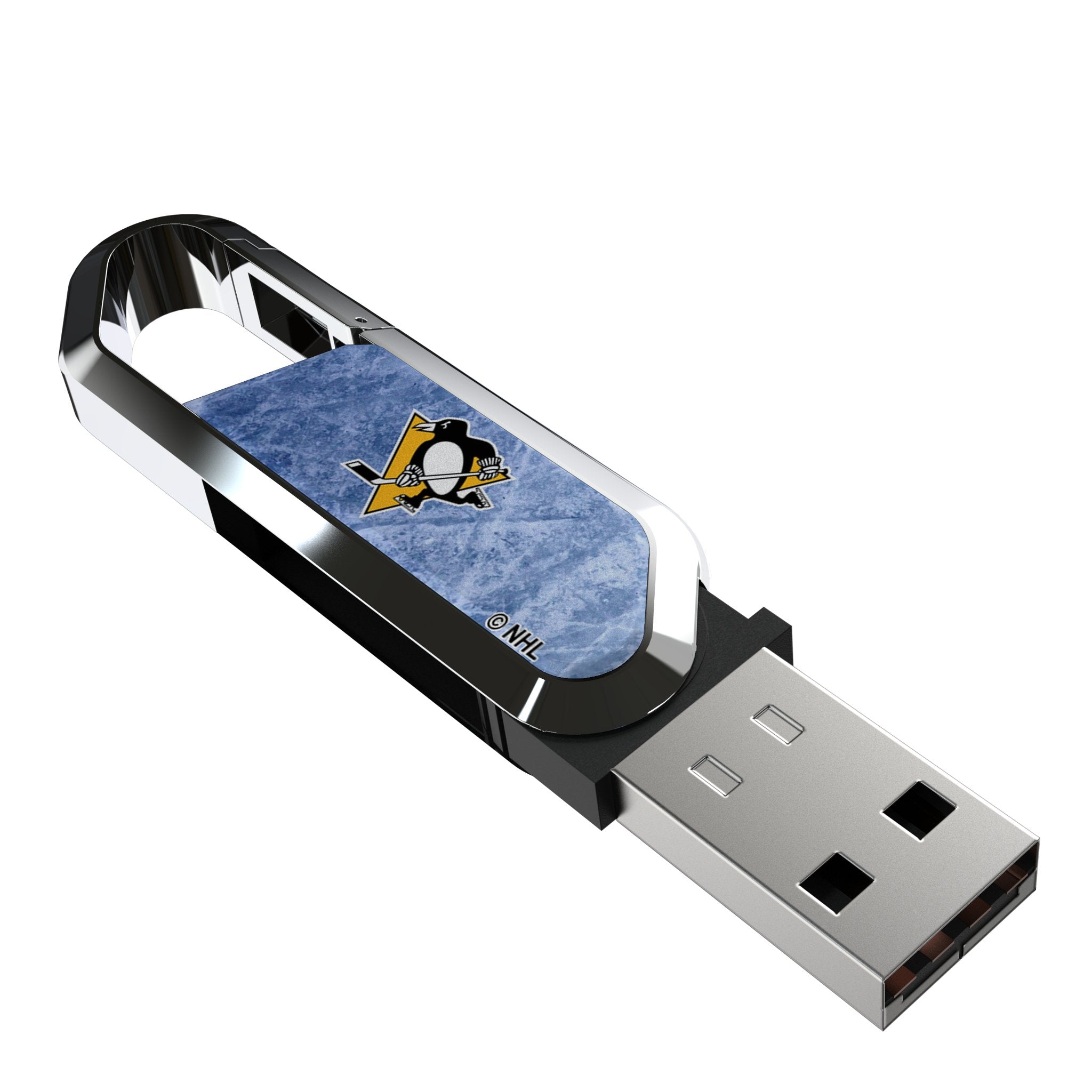 Pittsburgh Penguins Ice Flood USB 64GB Clip Style Flash Drive