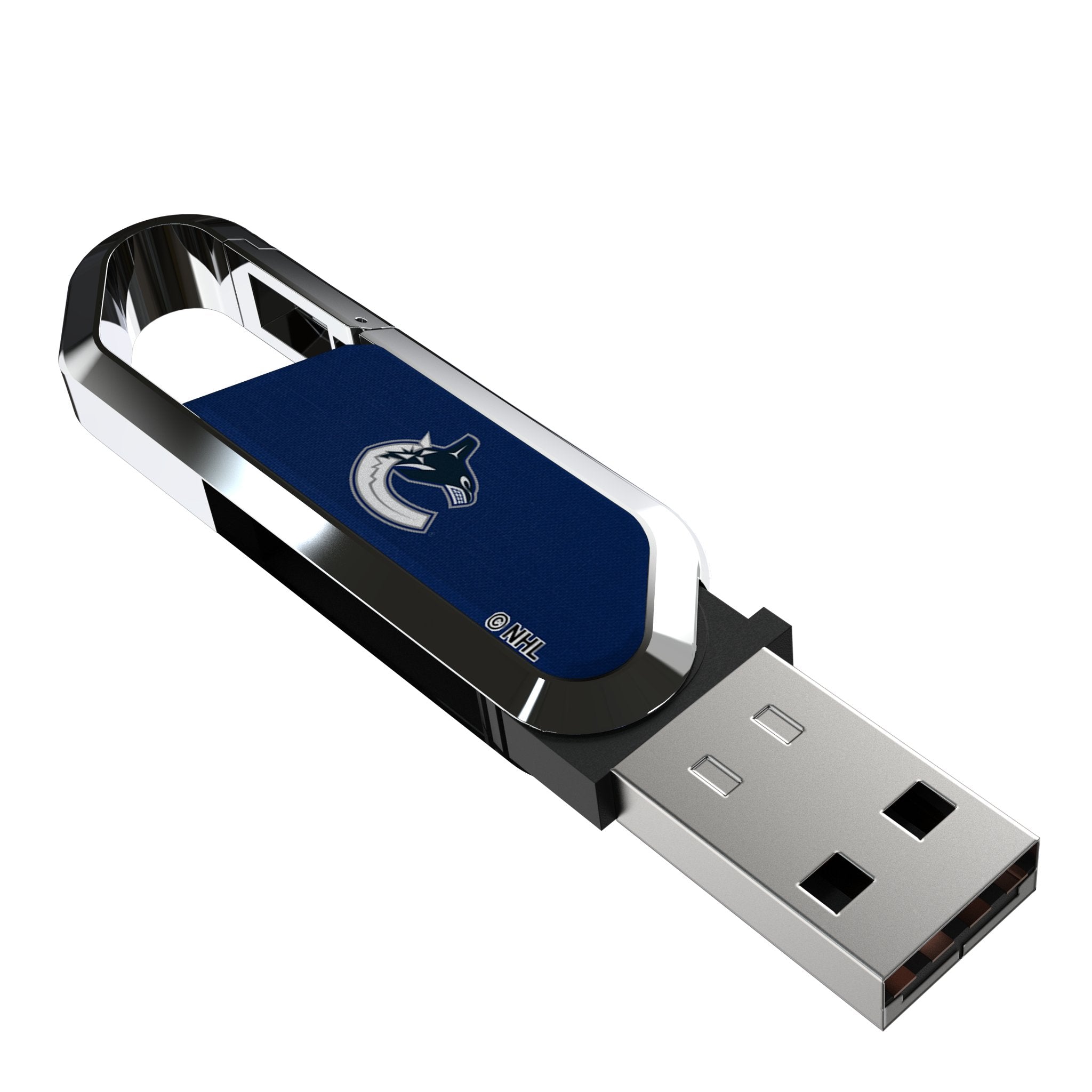 Vancouver Canucks Solid USB 64GB Clip Style Flash Drive