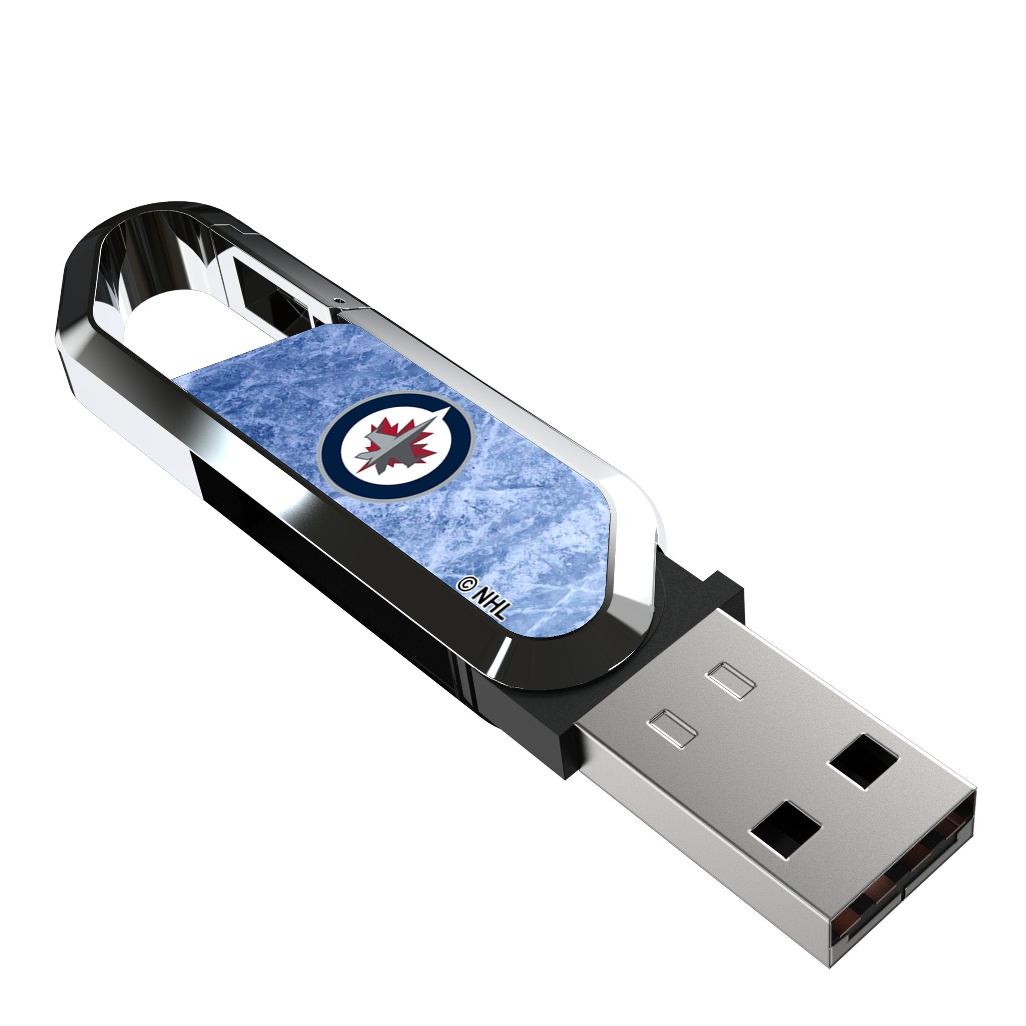Winnipeg Jets Ice Flood USB 64GB Clip Style Flash Drive