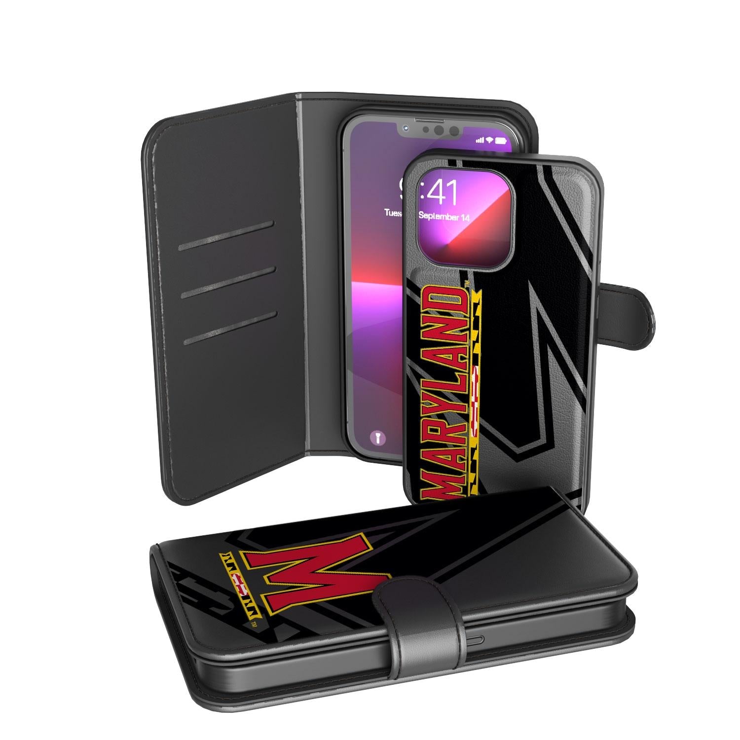 Maryland Terrapins Tilt Wallet Case 1