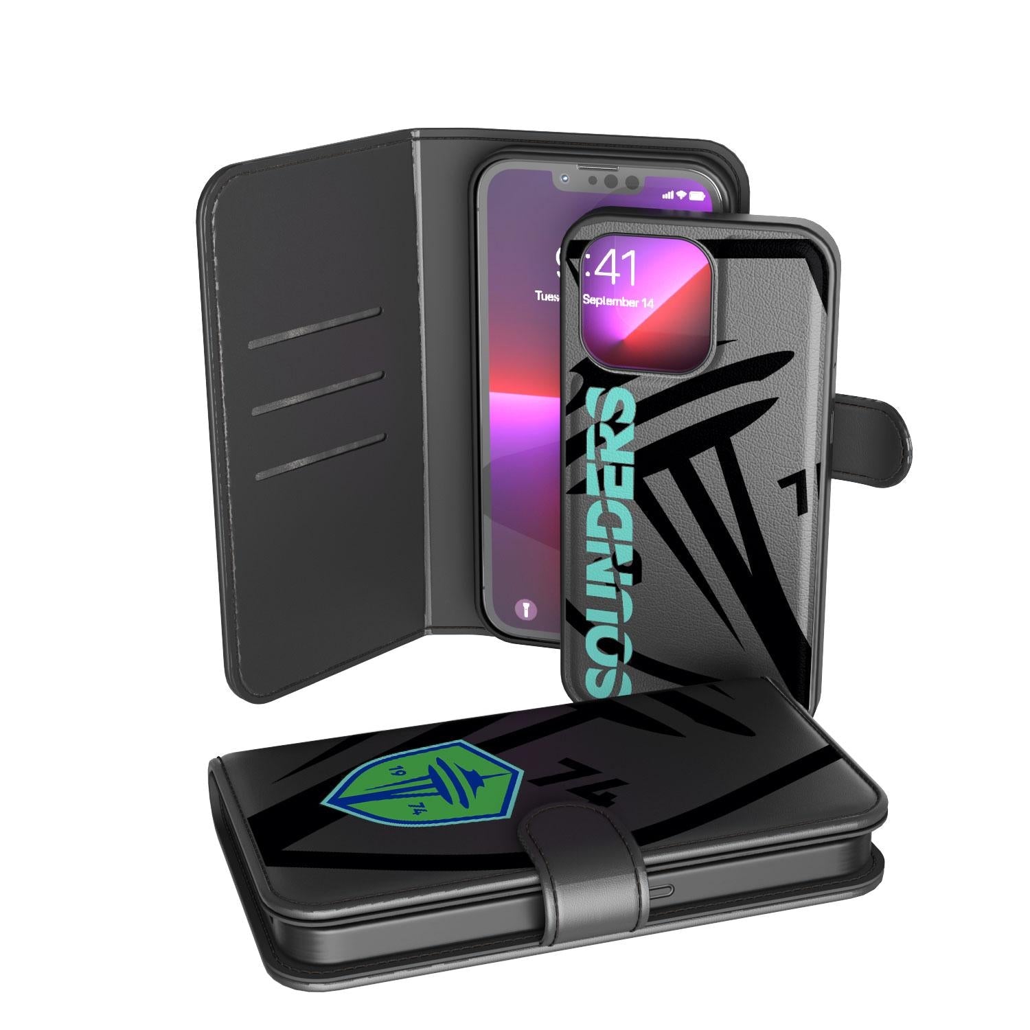 Seattle Sounders FC   Monocolor Tilt Wallet Phone Case 1