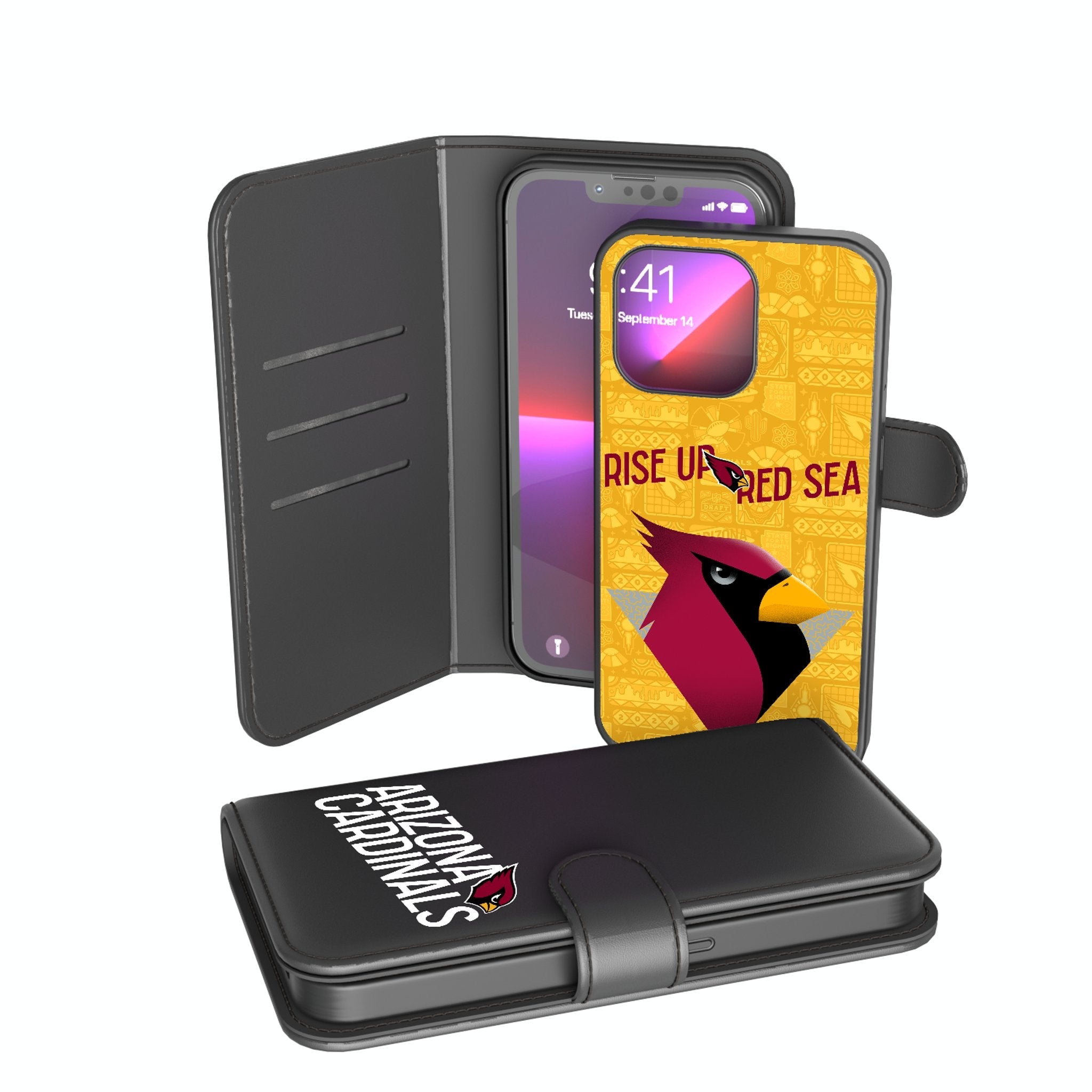 Arizona Cardinals 2024 Illustrated Limited Edition Wallet Phone Case