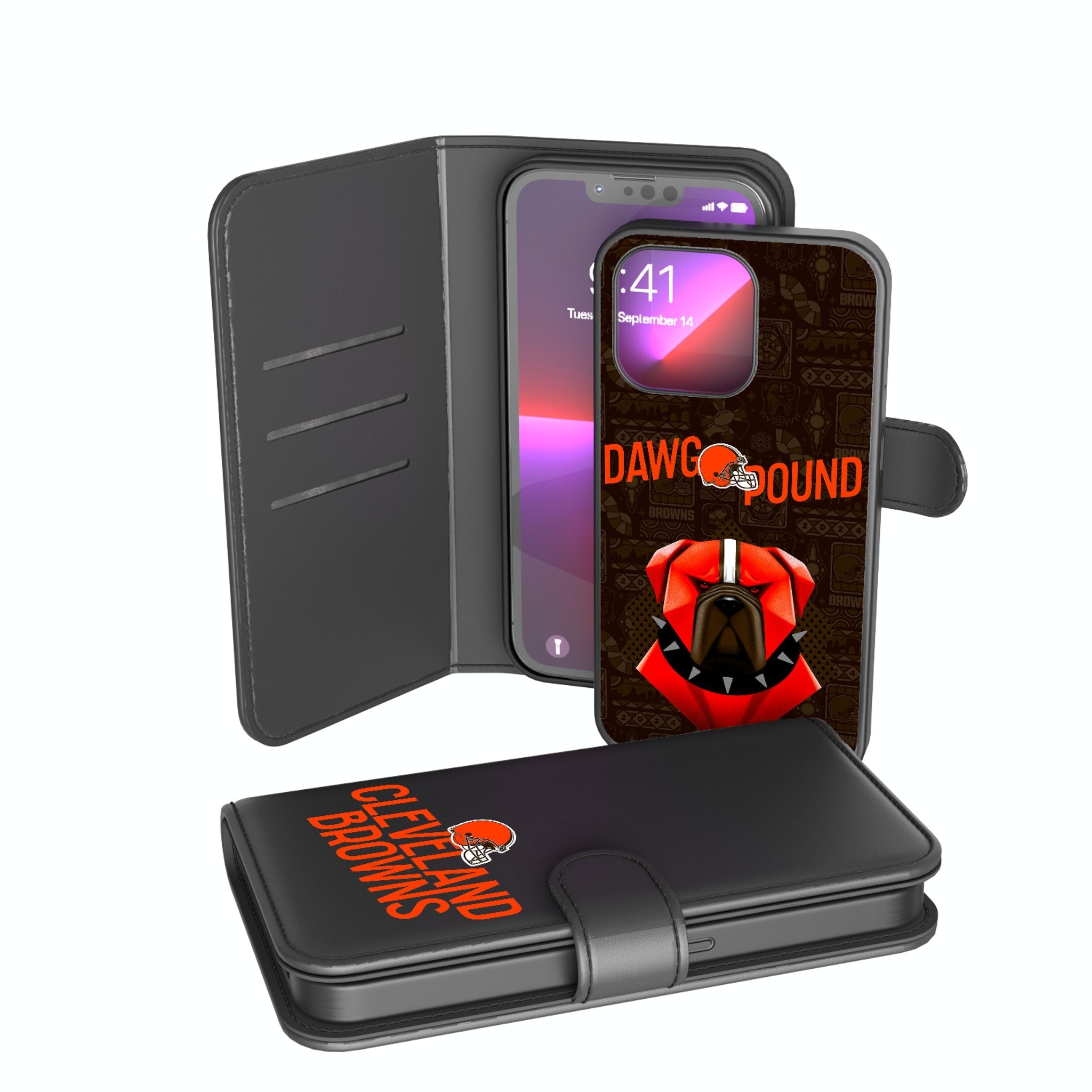 Cleveland Browns 2024 Illustrated Limited Edition Wallet Phone Case 1