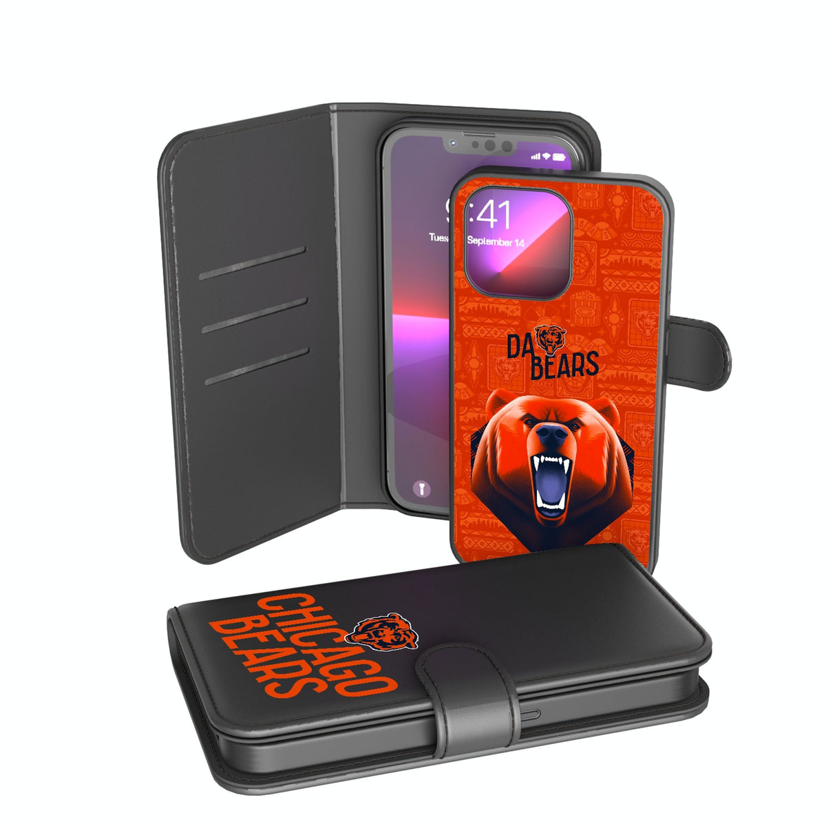 Chicago Bears 2024 Illustrated Limited Edition Wallet Phone Case 1
