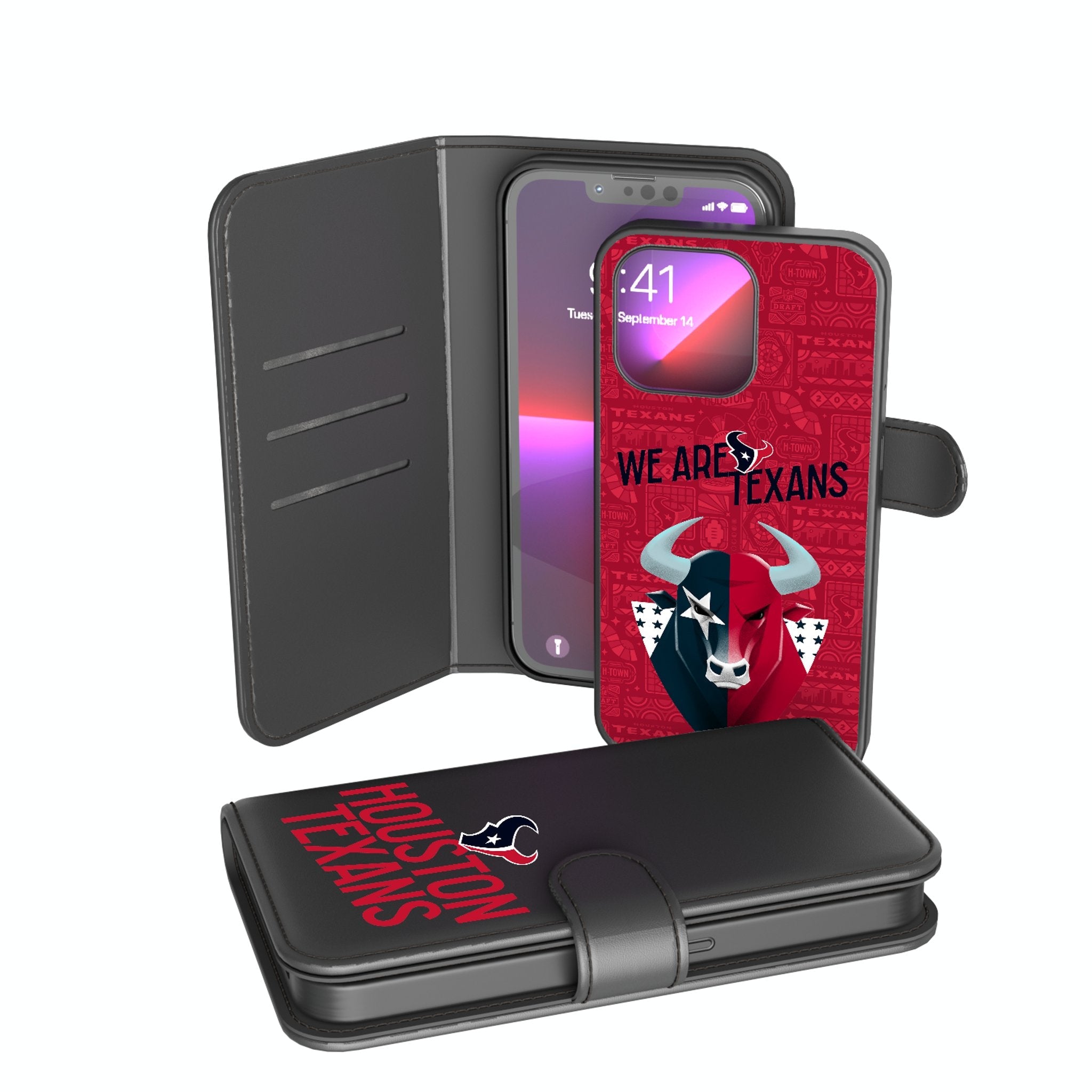 Houston Texans 2024 Illustrated Limited Edition Wallet Phone Case 1