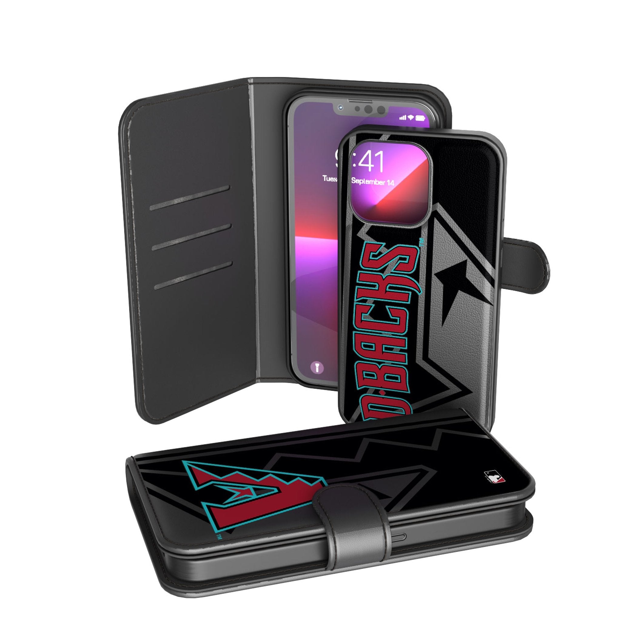 Arizona Diamondbacks Monocolor Tilt Wallet Phone Case 1