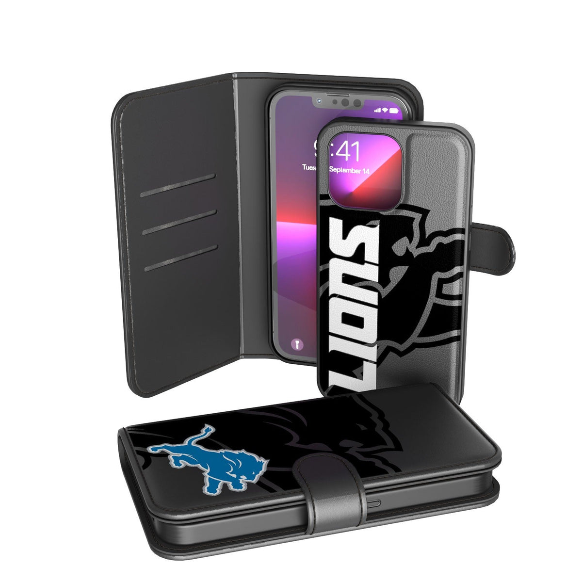 Detroit Lions Tilt Wallet Case 1