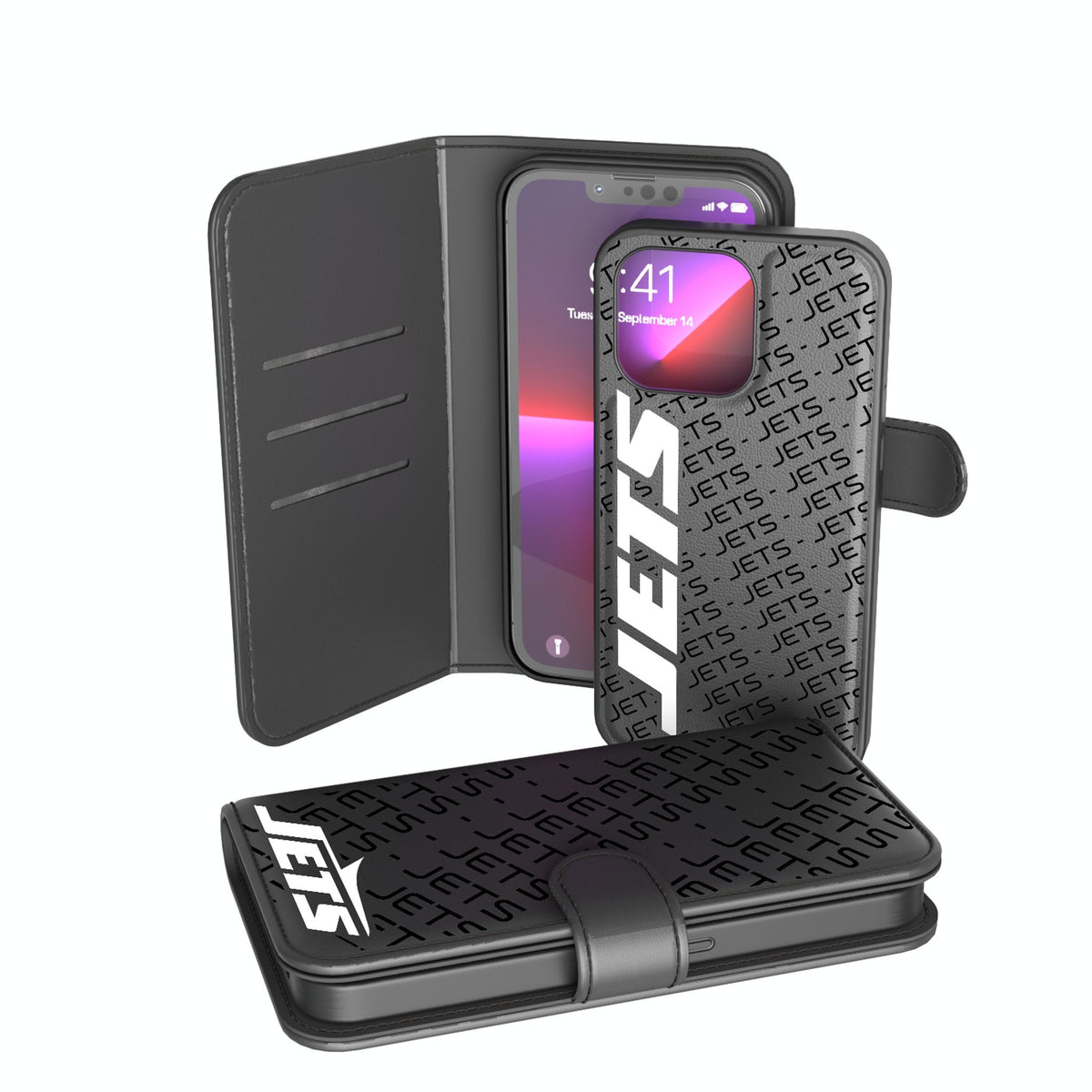 New York Jets Monocolor Tilt Wallet Phone Case 1