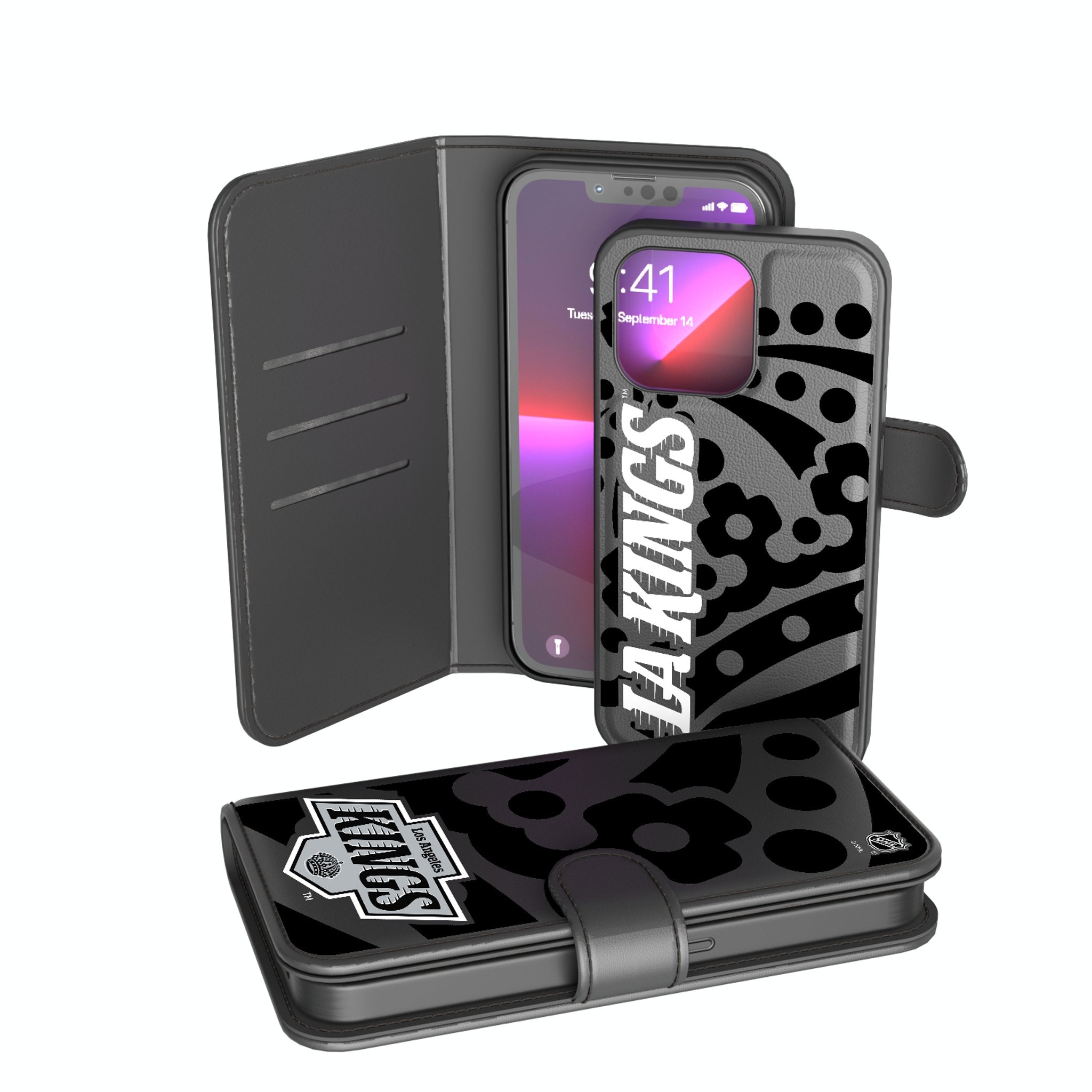 LA Kings Monocolor Tilt Wallet Phone Case