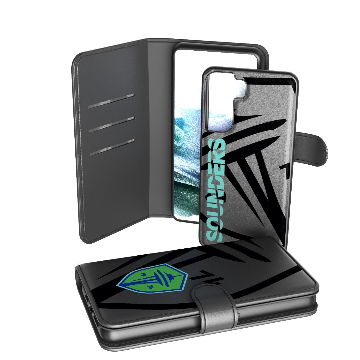 Seattle Sounders FC   Monocolor Tilt Wallet Phone Case 2