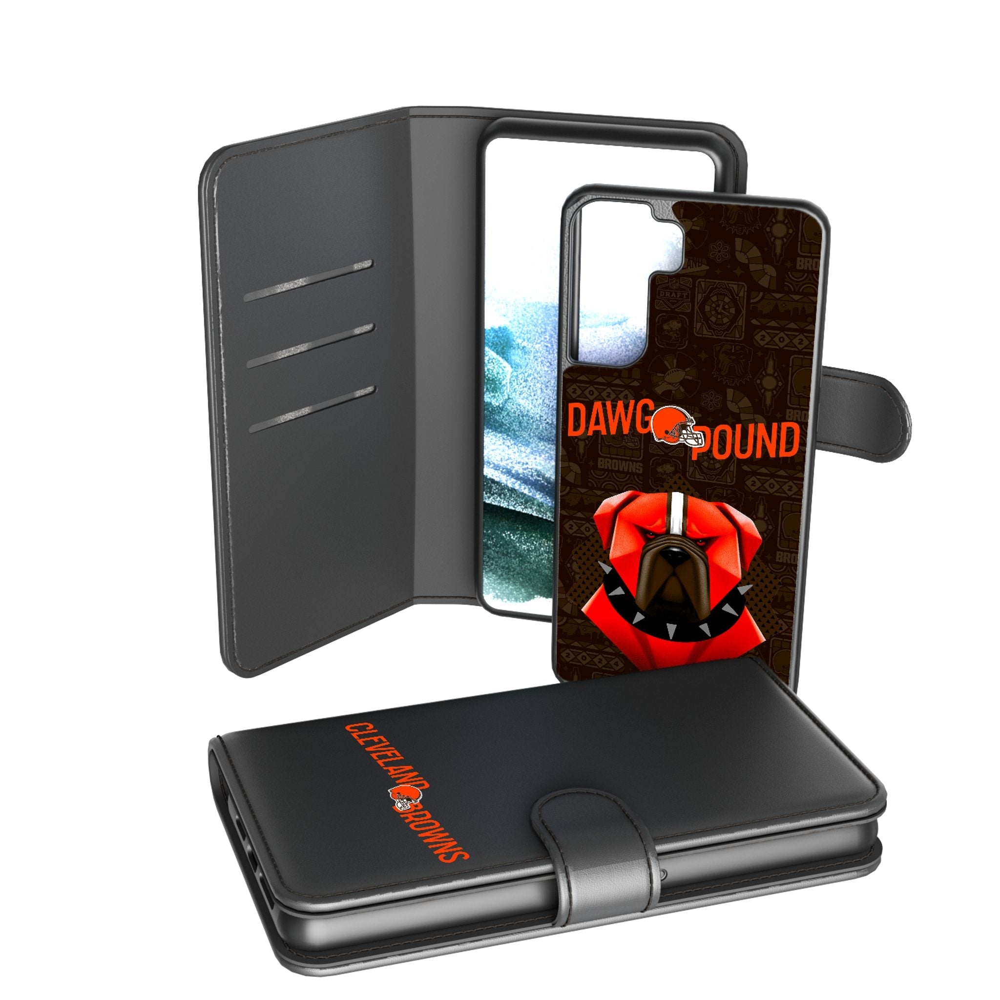 Cleveland Browns 2024 Illustrated Limited Edition Wallet Phone Case 2