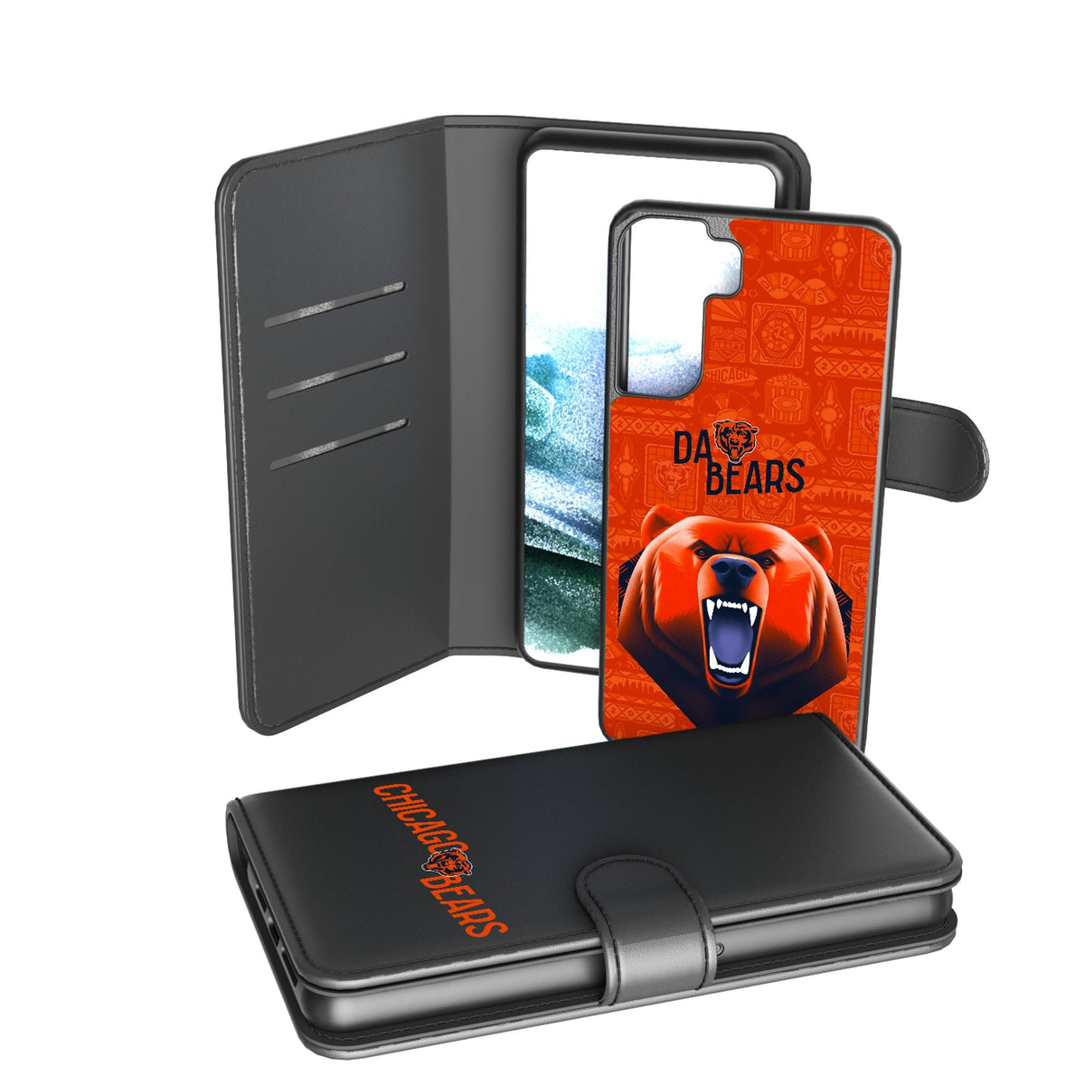 Chicago Bears 2024 Illustrated Limited Edition Wallet Phone Case 2