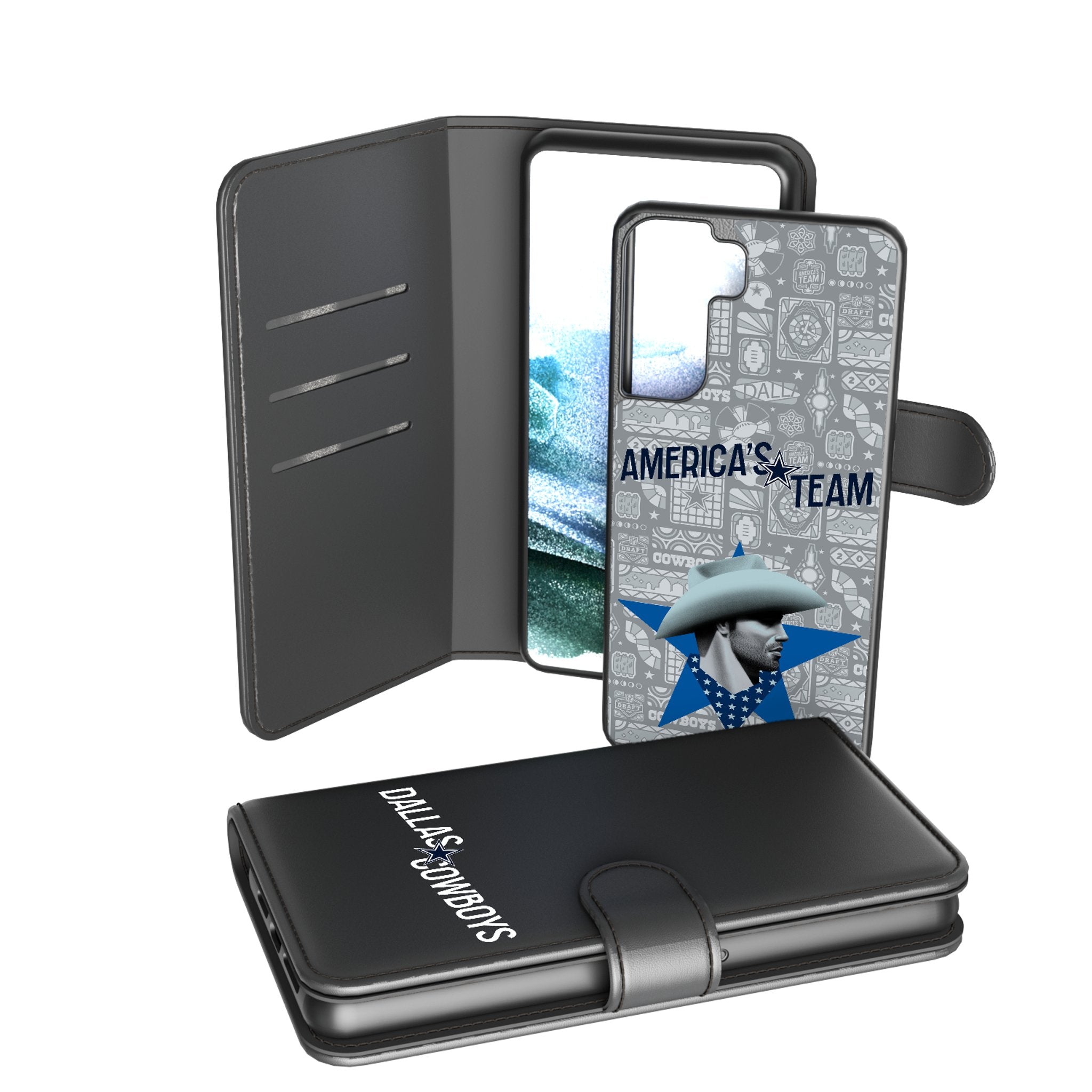 Dallas Cowboys 2024 Illustrated Limited Edition Wallet Phone Case 2