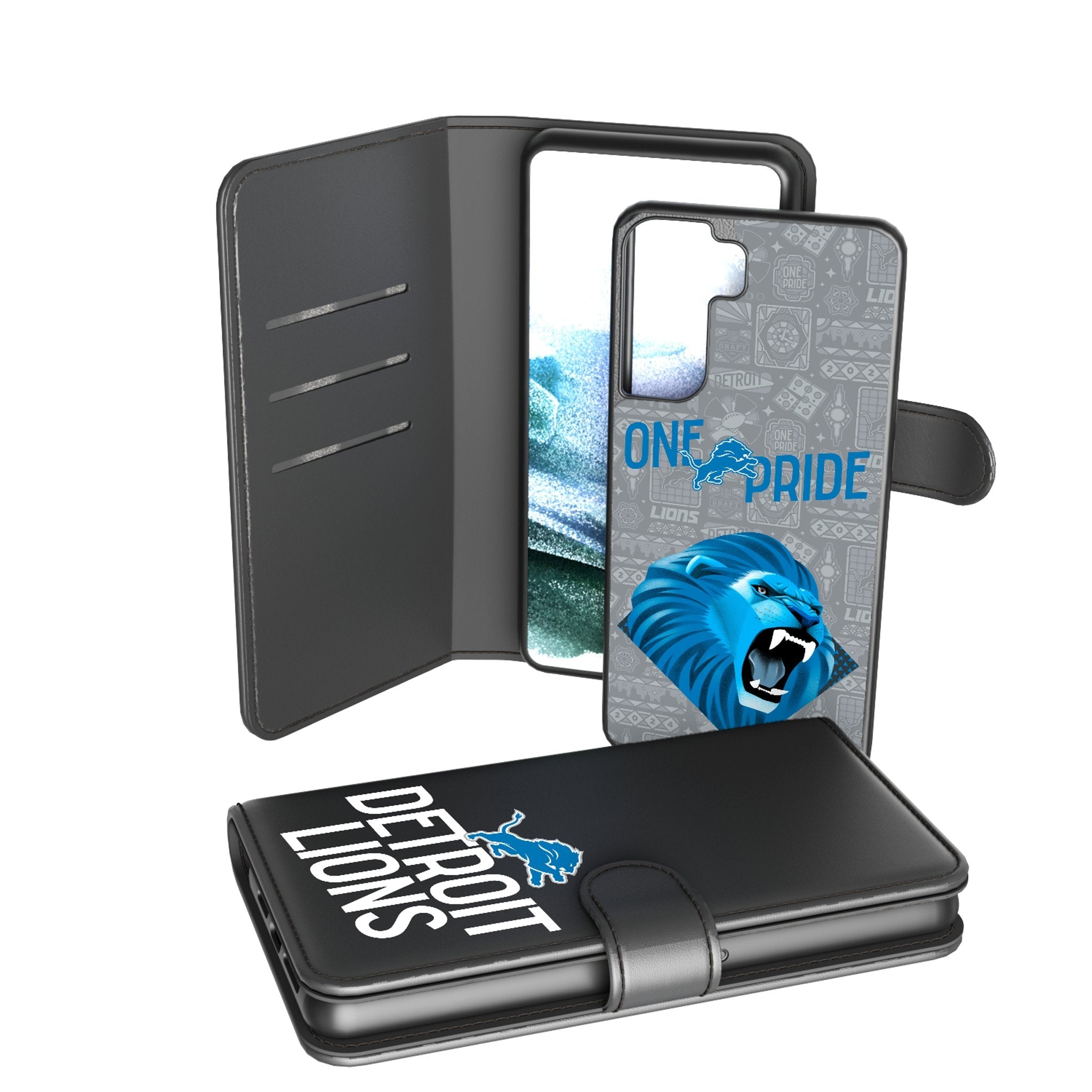 Detroit Lions 2024 Illustrated Limited Edition Wallet Phone Case 2