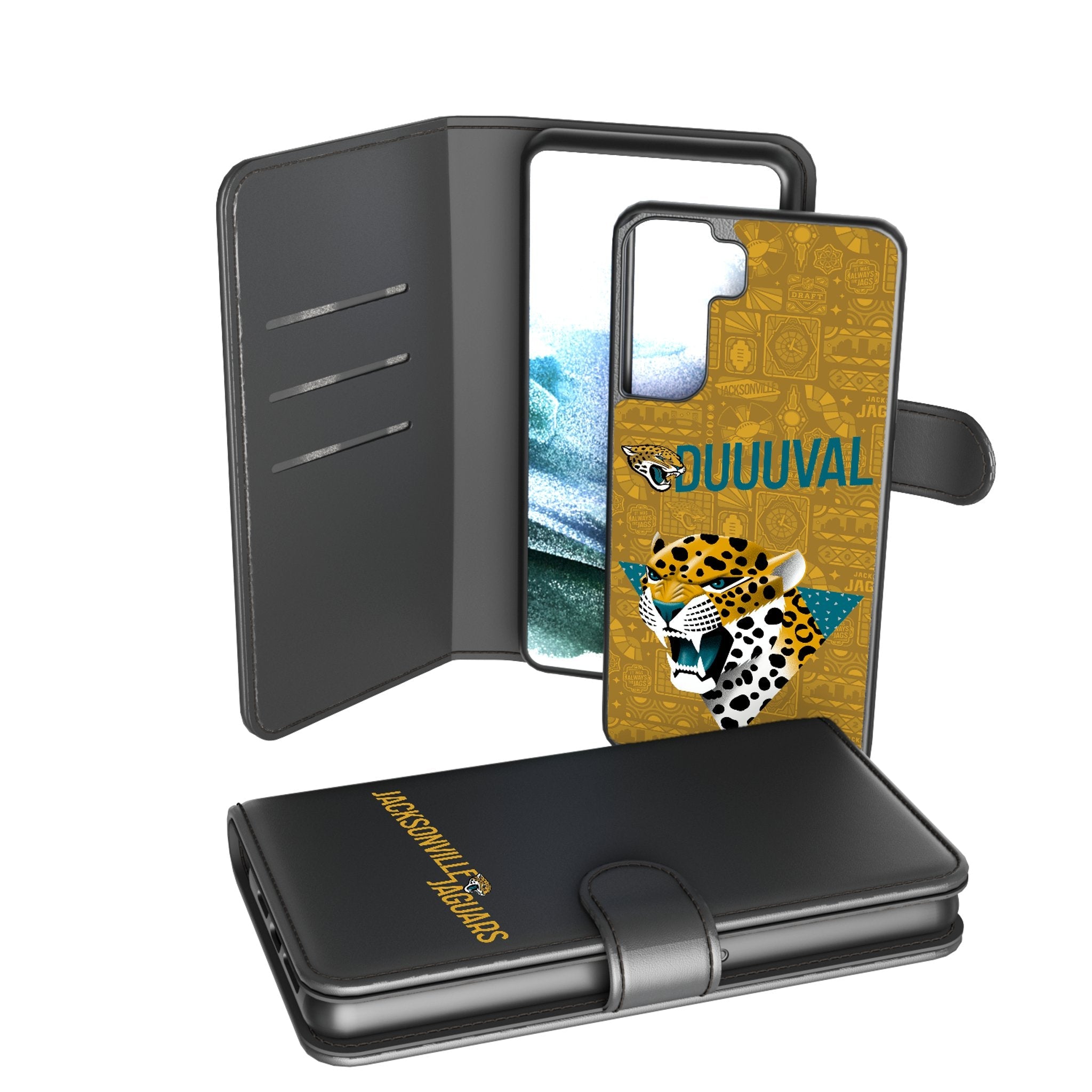 Jacksonville Jaguars 2024 Illustrated Limited Edition Wallet Phone Case