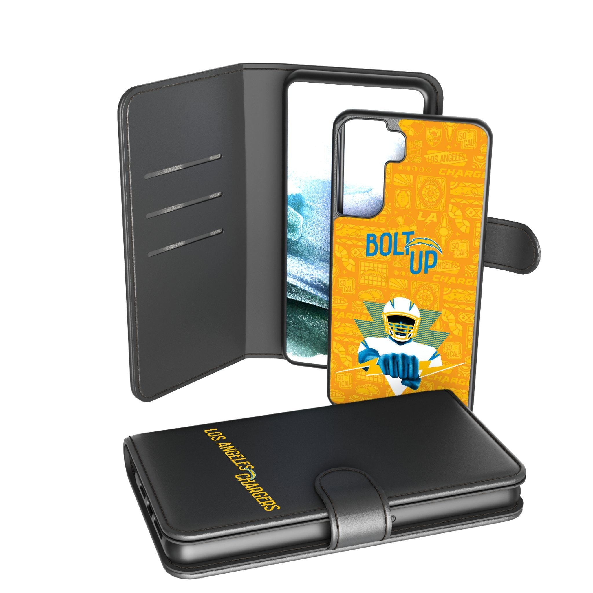 Los Angeles Chargers 2024 Illustrated Limited Edition Wallet Phone Case 2