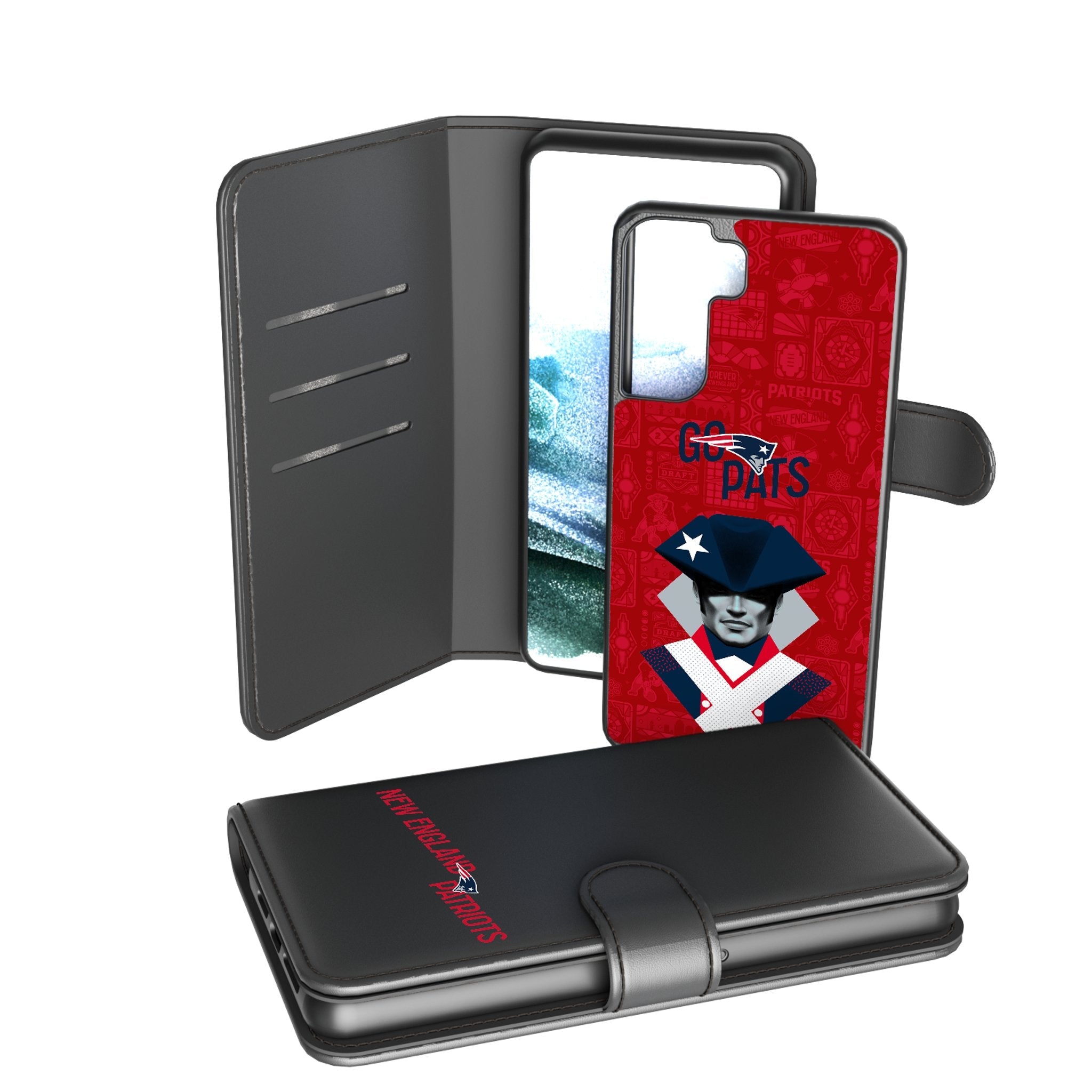 New England Patriots 2024 Illustrated Limited Edition Wallet Phone Case 2