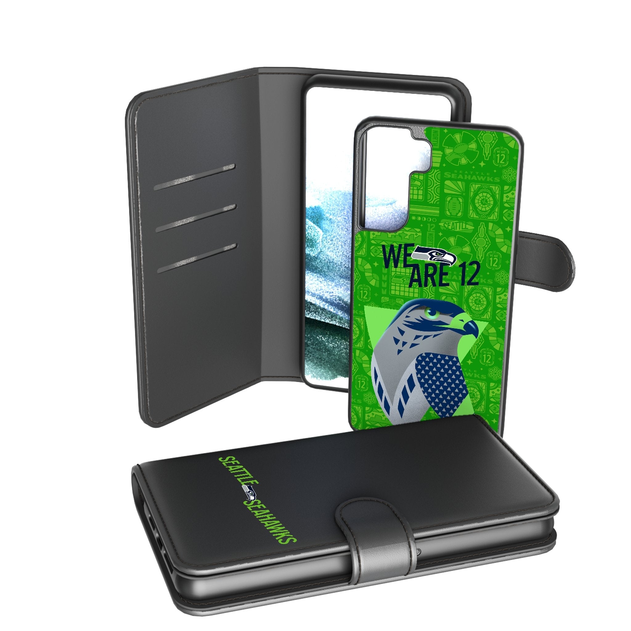 Seattle Seahawks 2024 Illustrated Limited Edition Wallet Phone Case 2