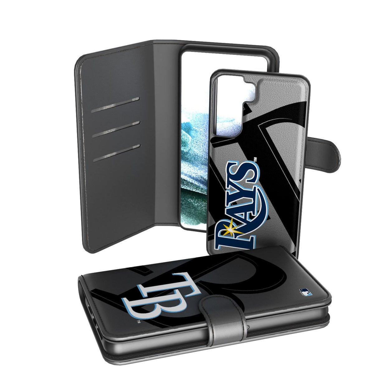 Tampa Bay Rays Monocolor Tilt Wallet Phone Case for Apple iPhone 2