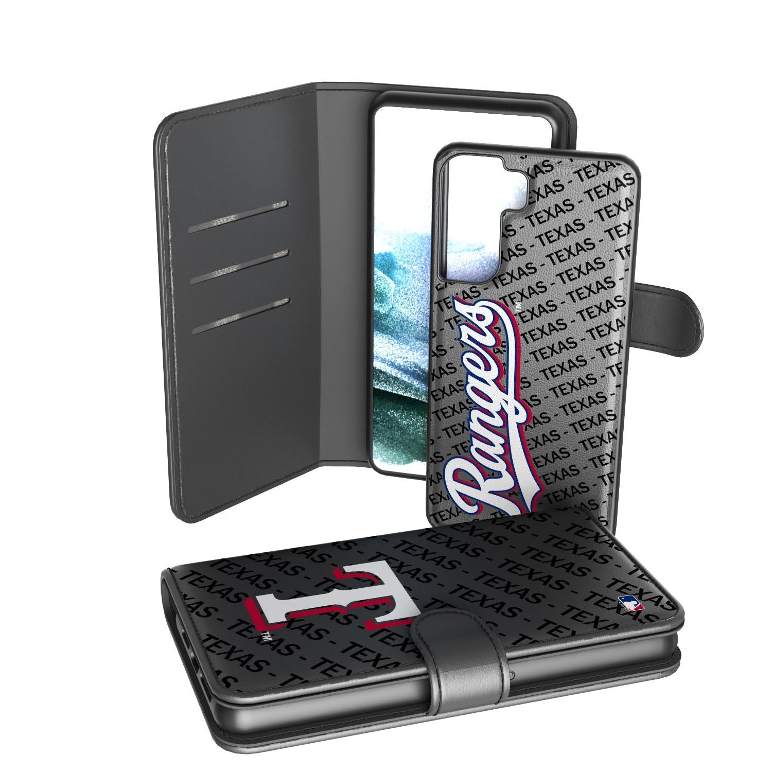 Texas Rangers Monocolor Tilt Wallet Phone Case for Apple iPhone 2