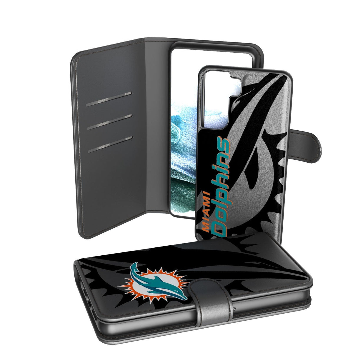 Miami Dolphins Tilt Wallet Case 2