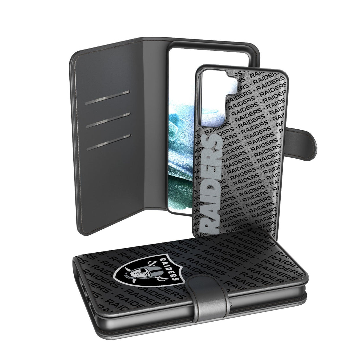 Las Vegas Raiders Tilt Wallet Case 2