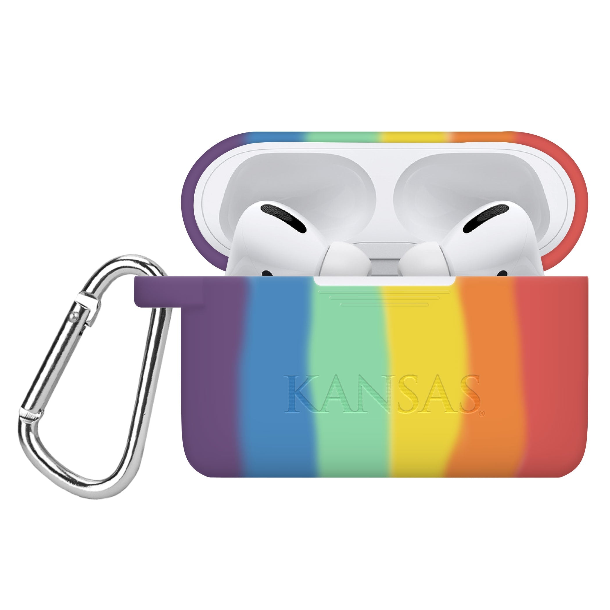 Kansas Jayhawks Engraved AirPods Pro 1 & 2 Case Cover 13