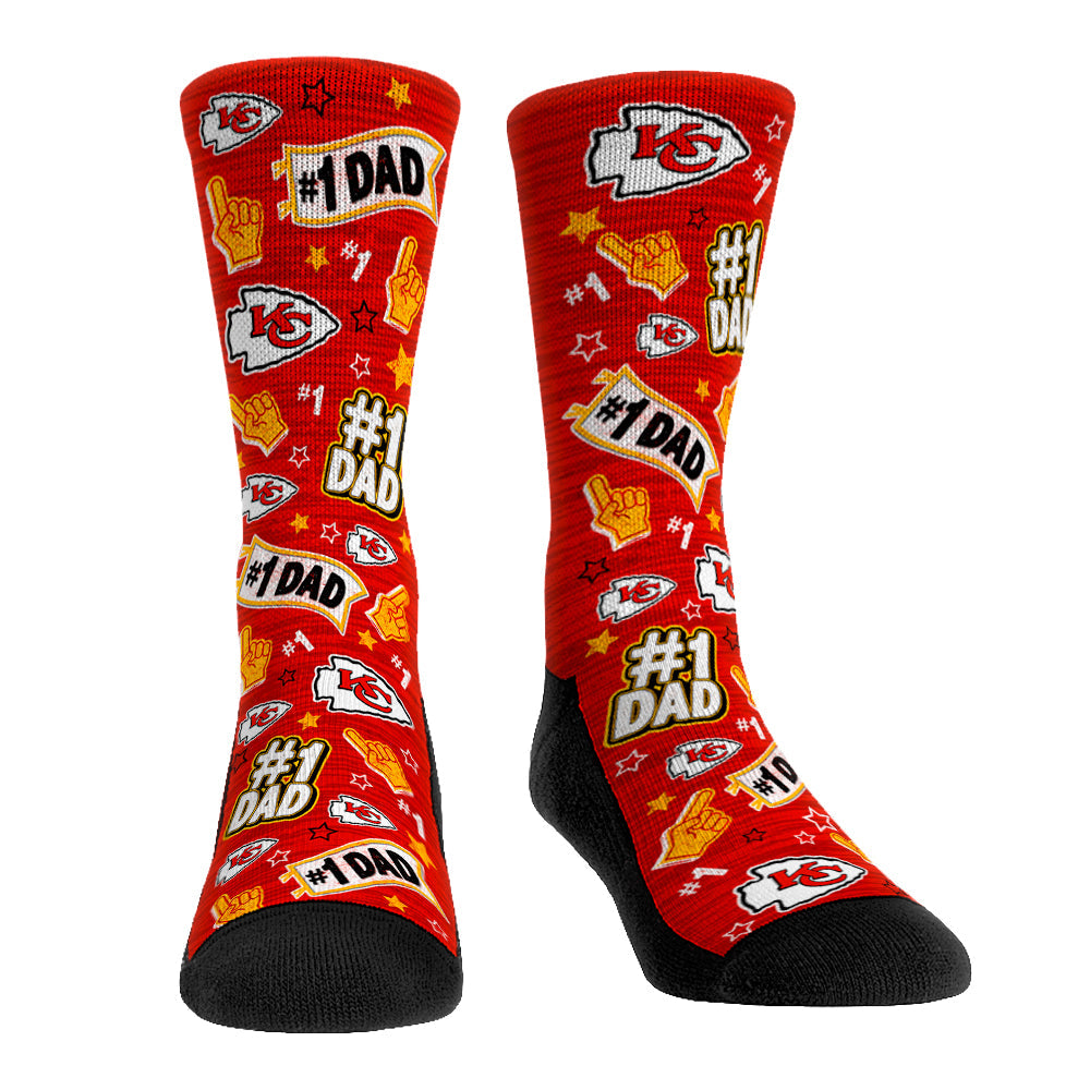 Kansas City Chiefs - #1 Dad | Rock 'Em Socks