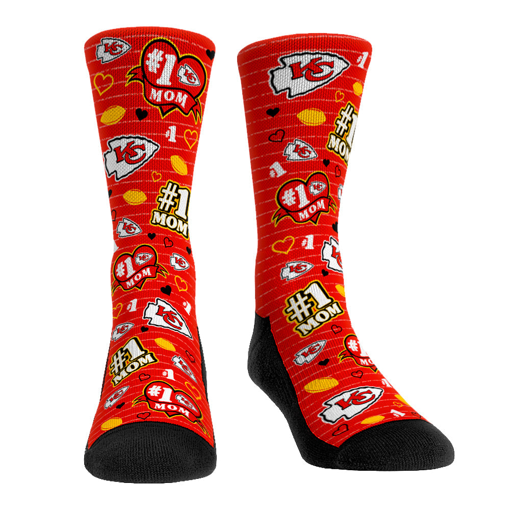 Kansas City Chiefs - #1 Mom | Rock 'Em Socks