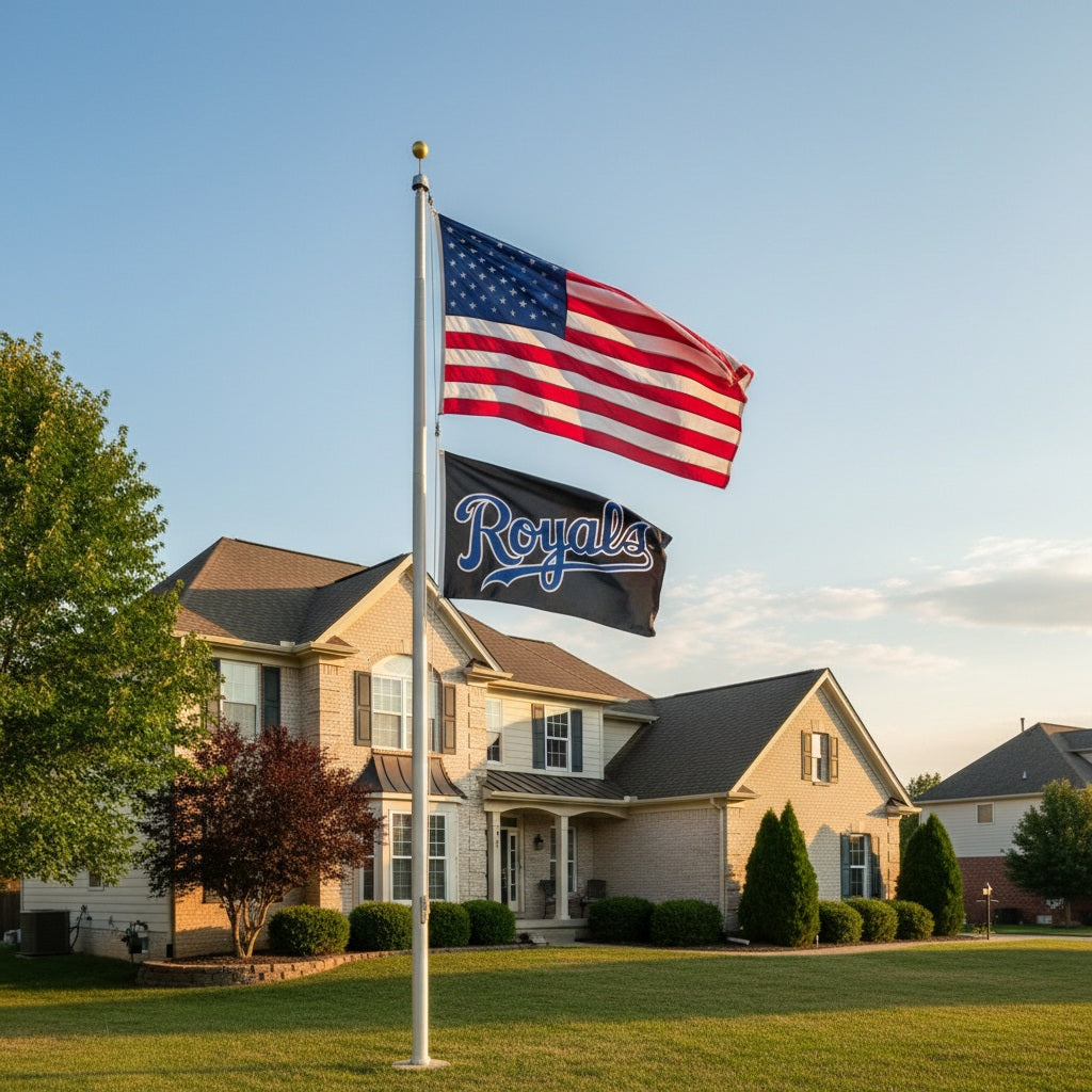 Kansas City Royals Flag 3x5 Black 2 Sided 2