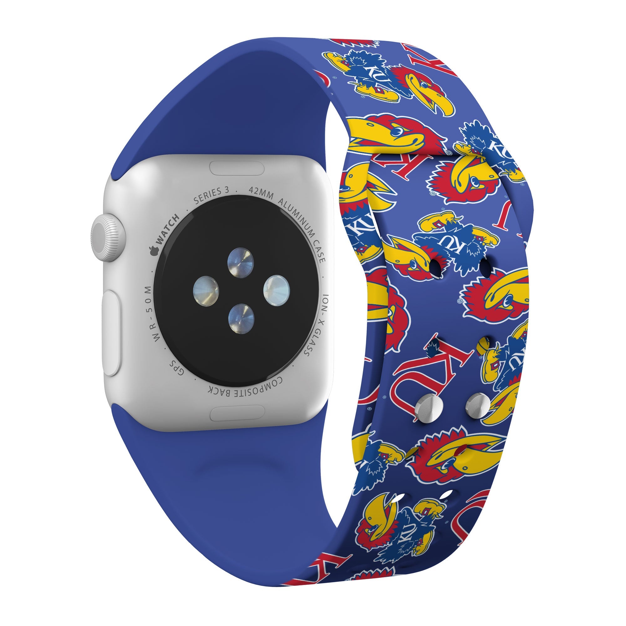 Kansas Jayhawks HD Apple Watch Band 17