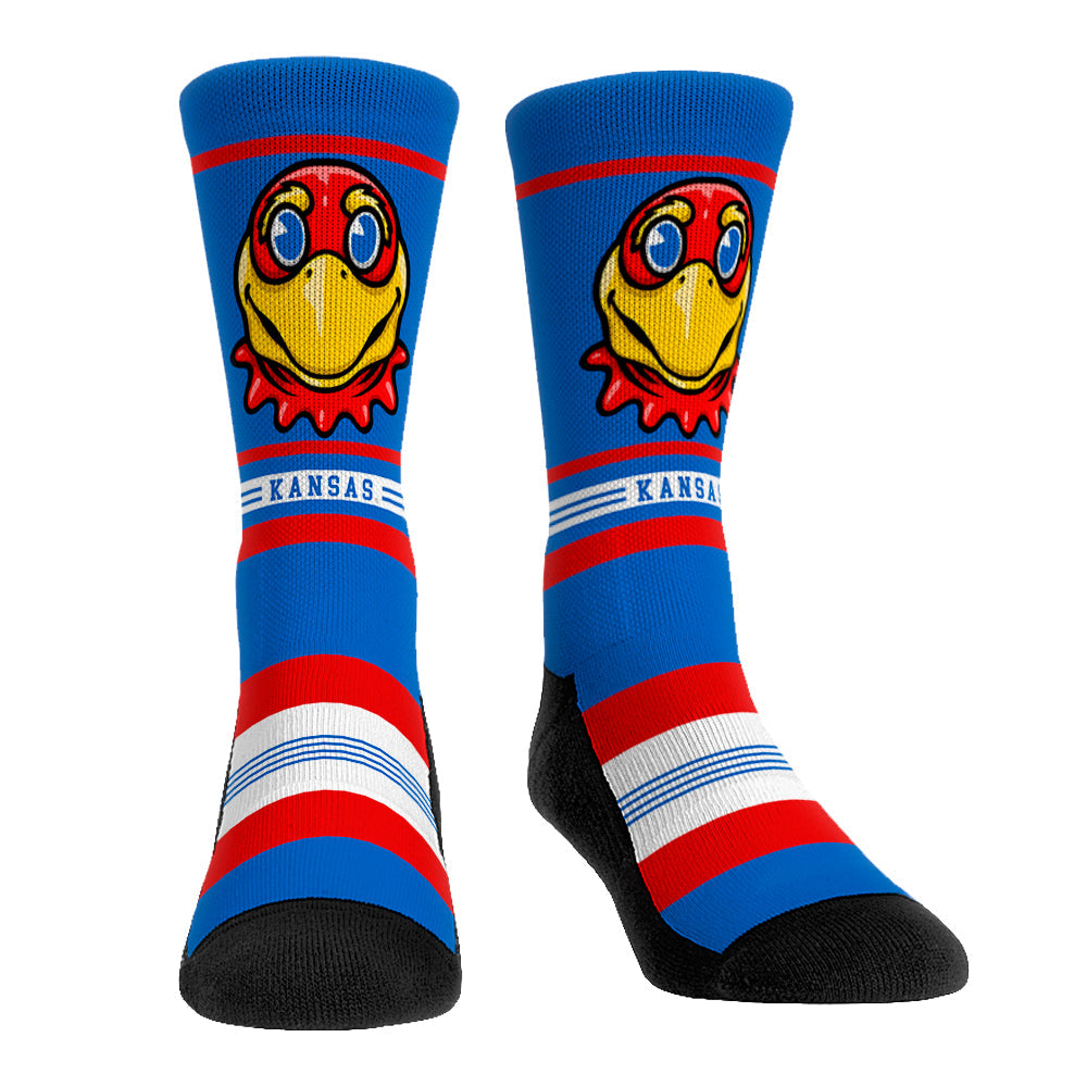 Kansas Jayhawks - Game Face Mascot | Rock 'Em Socks