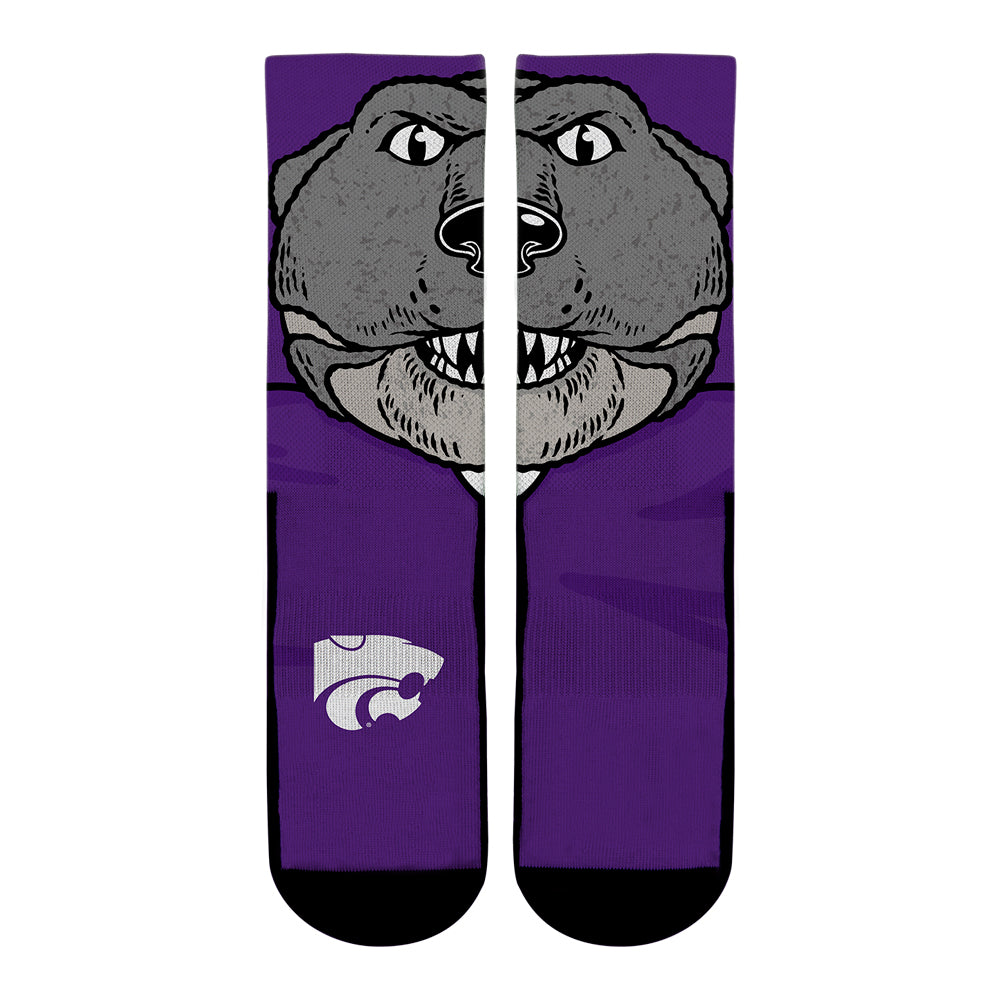 Kansas State Wildcats - Split Face Mascot | Rock 'Em Socks 1