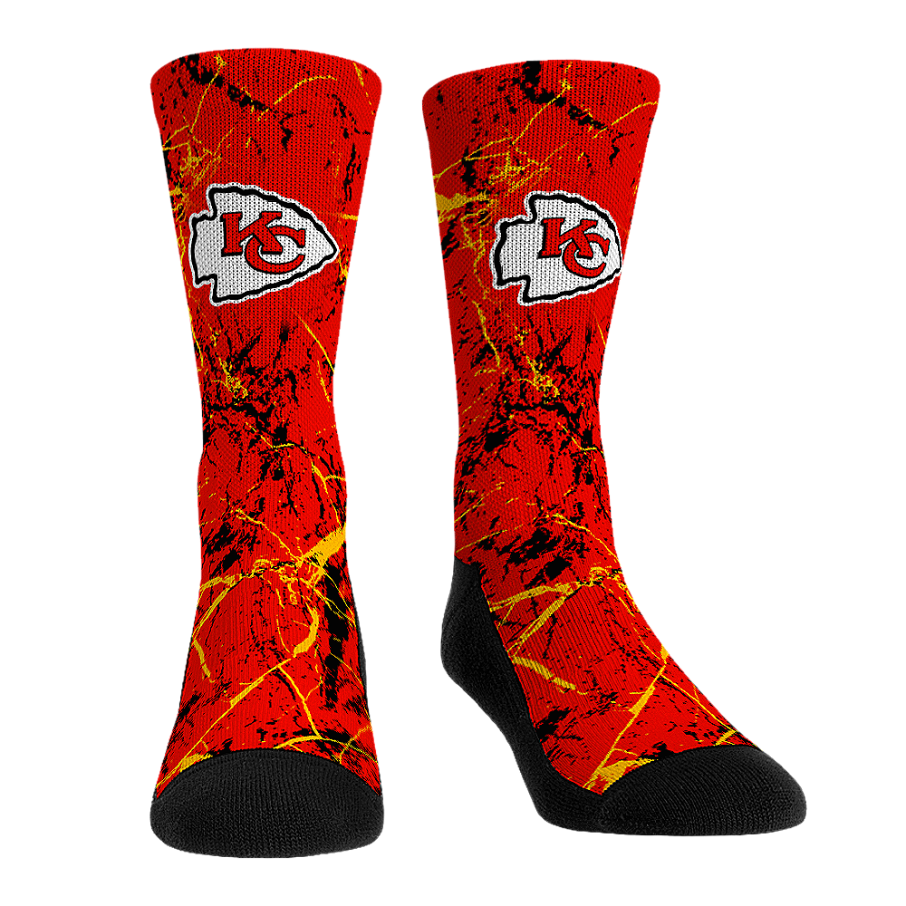 Kansas City Chiefs - Cracked Marble | Rock 'Em Socks