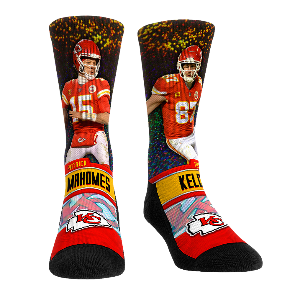 Patrick Mahomes & Travis Kelce - Kansas City Chiefs  - Dynamic Duo | Rock 'Em Socks