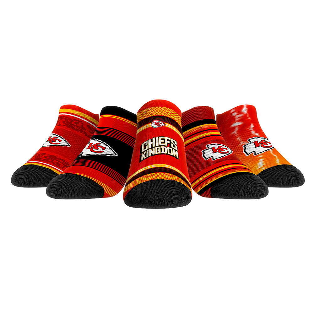Kansas City Chiefs - Low Cut  - Super Fan 5-Pack | Rock 'Em Socks