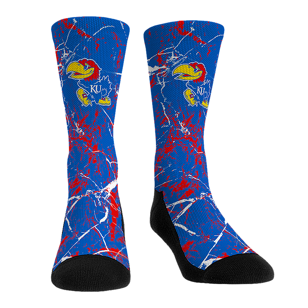 Kansas Jayhawks - Cracked Marble | Rock 'Em Socks