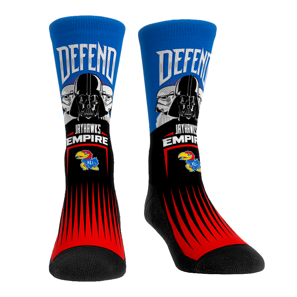 Kansas Jayhawks - Star Wars  - Defend The Empire | Rock 'Em Socks
