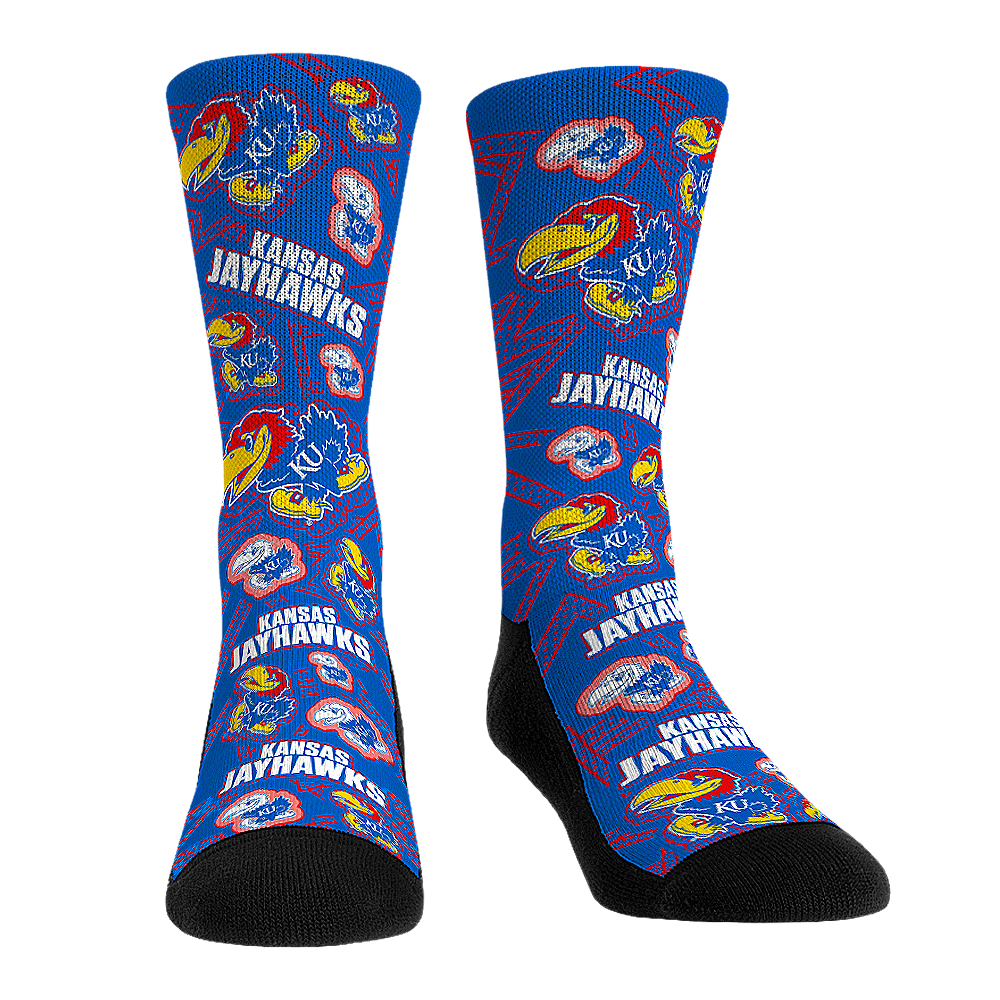 Kansas Jayhawks - Microdot All-Over | Rock 'Em Socks