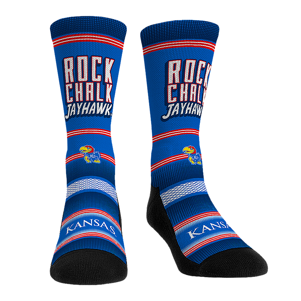 Kansas Jayhawks - Rock Chalk, Jayhawk | Rock 'Em Socks