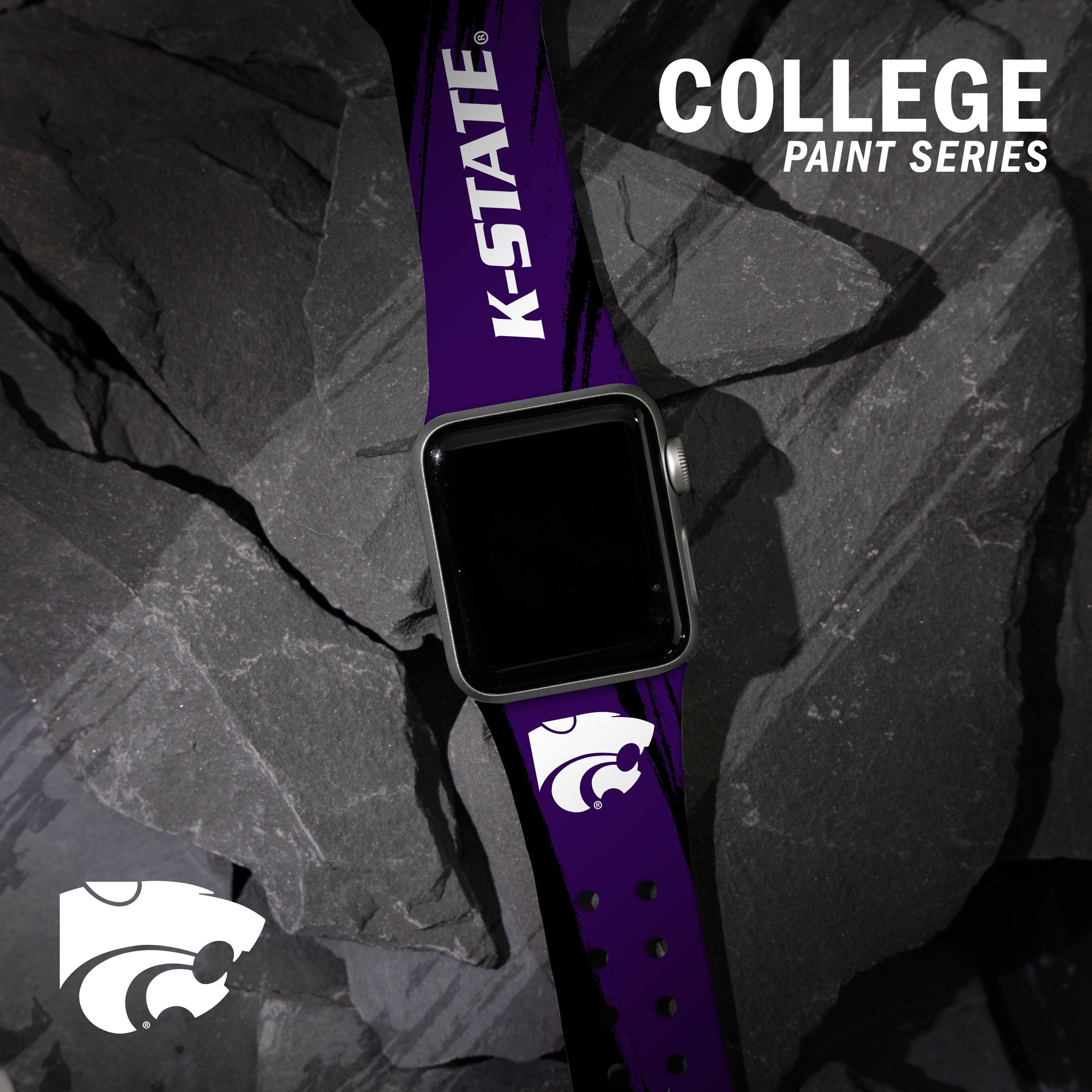Kansas State Wildcats HD Apple Watch Band 33