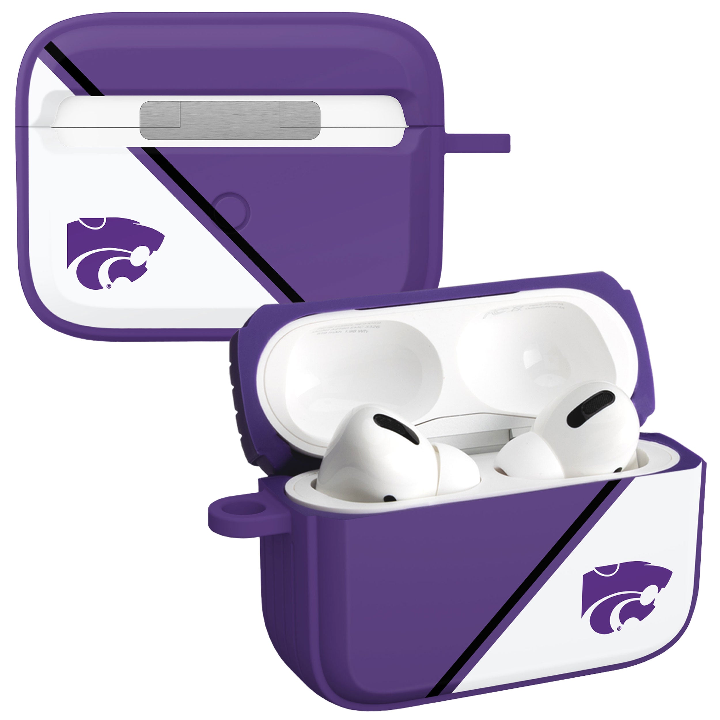 Kansas State Wildcats HDX Champion Series Apple AirPods Pro 1 & 2 Case Cover 1