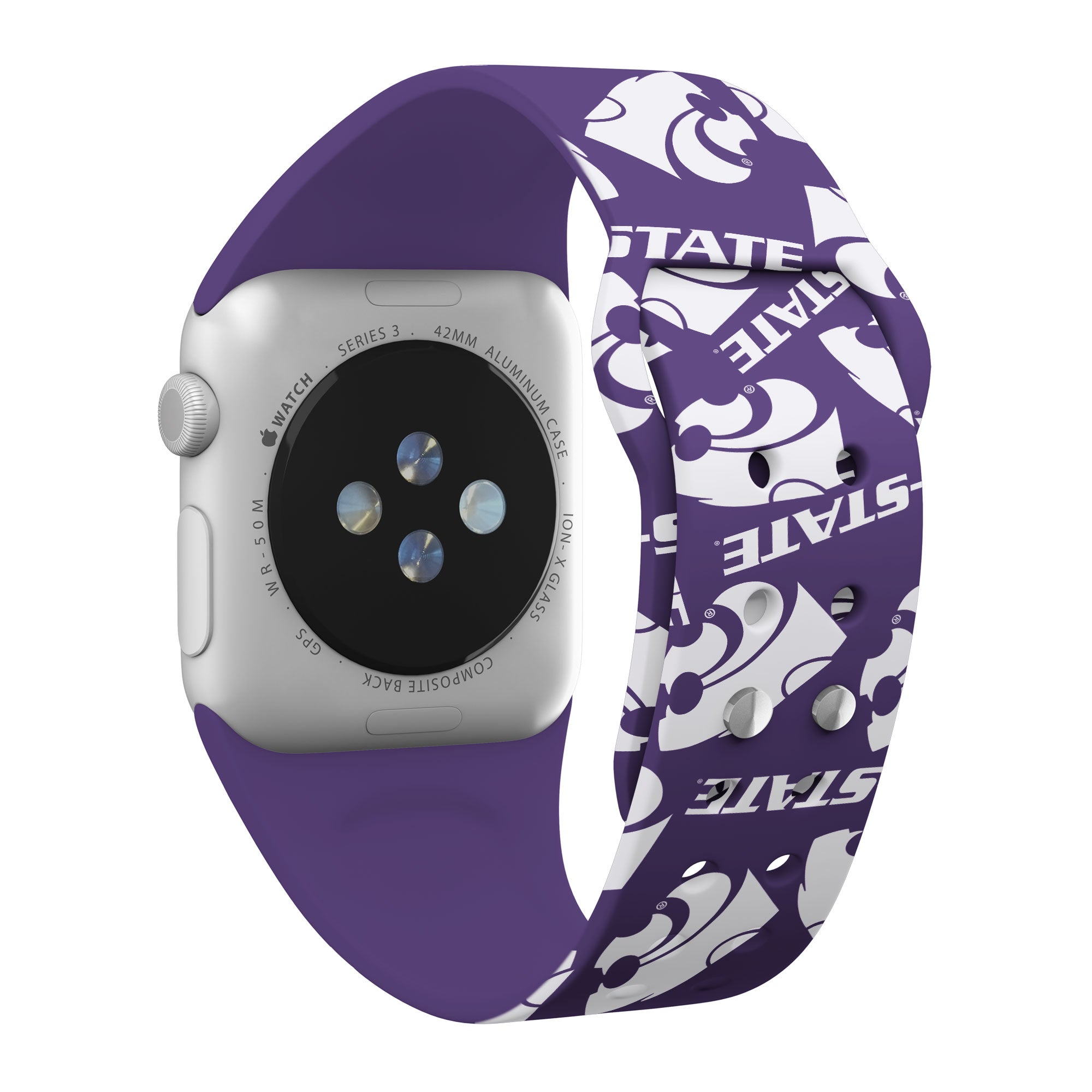 Kansas State Wildcats HD Apple Watch Band 17