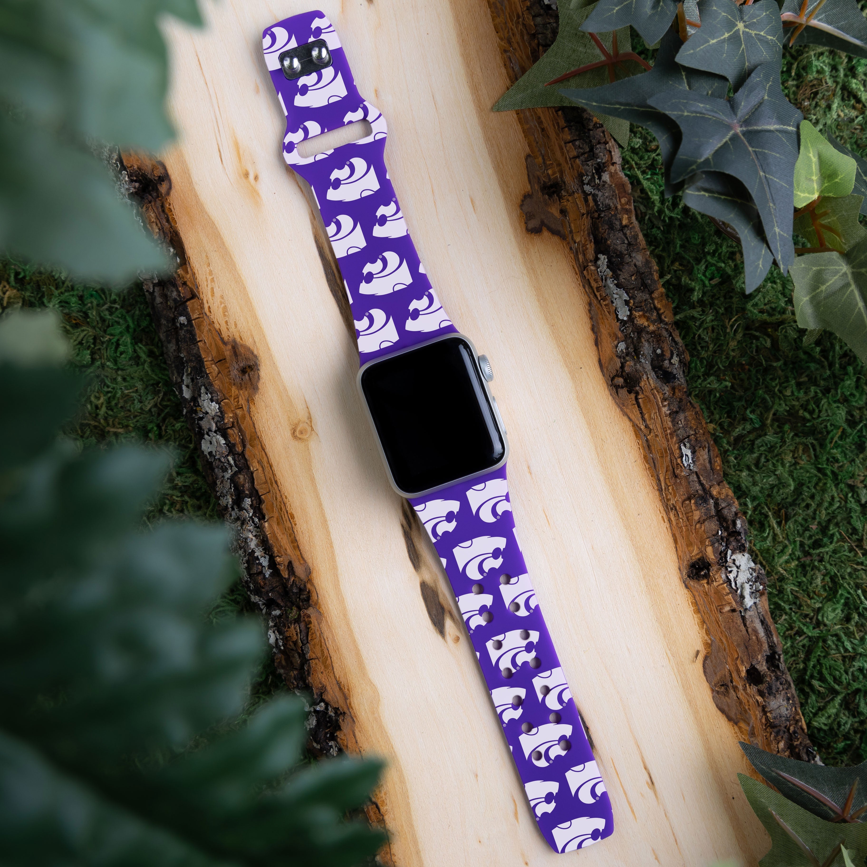Kansas State Wildcats HD Apple Watch Band 8