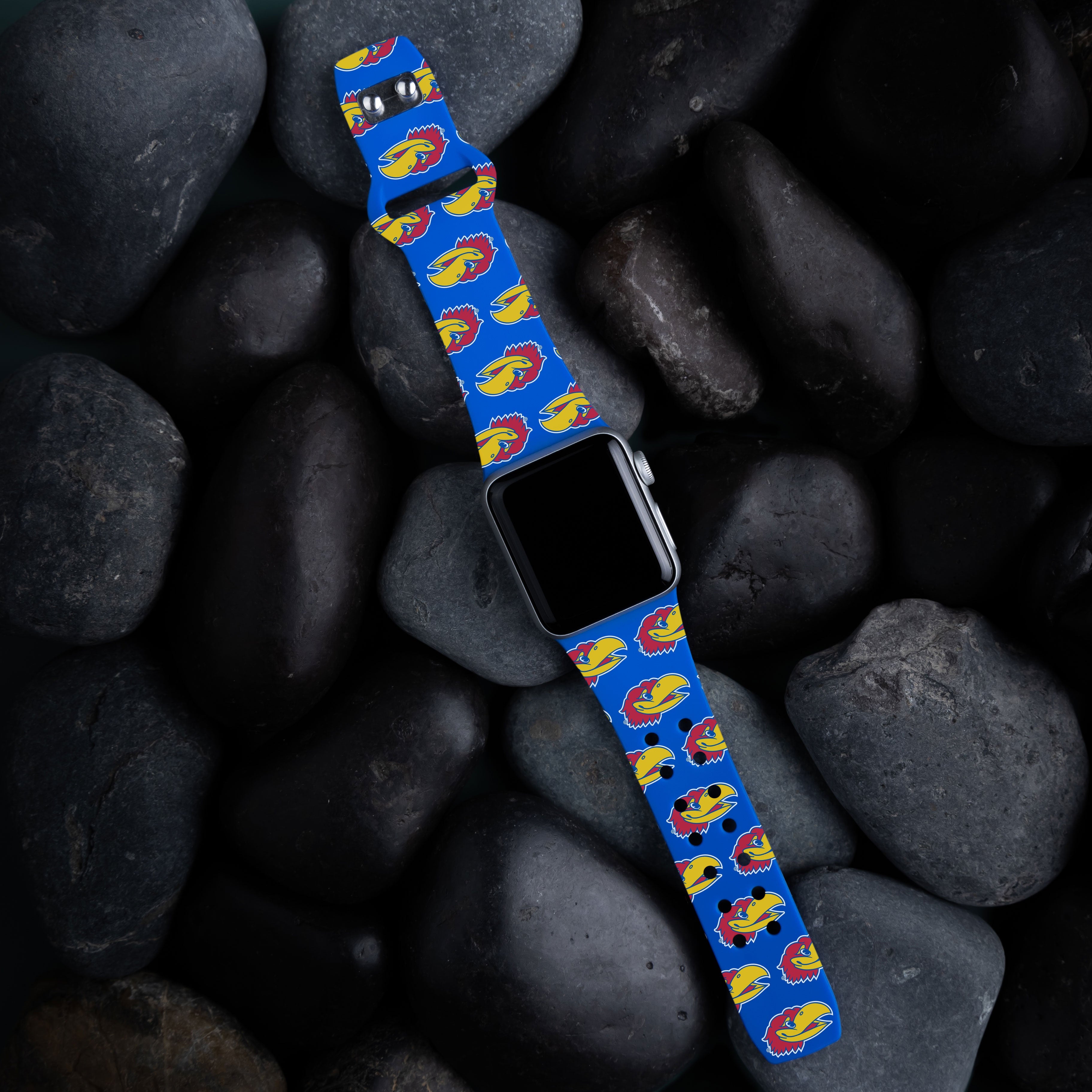 Kansas Jayhawks HD Apple Watch Band 8
